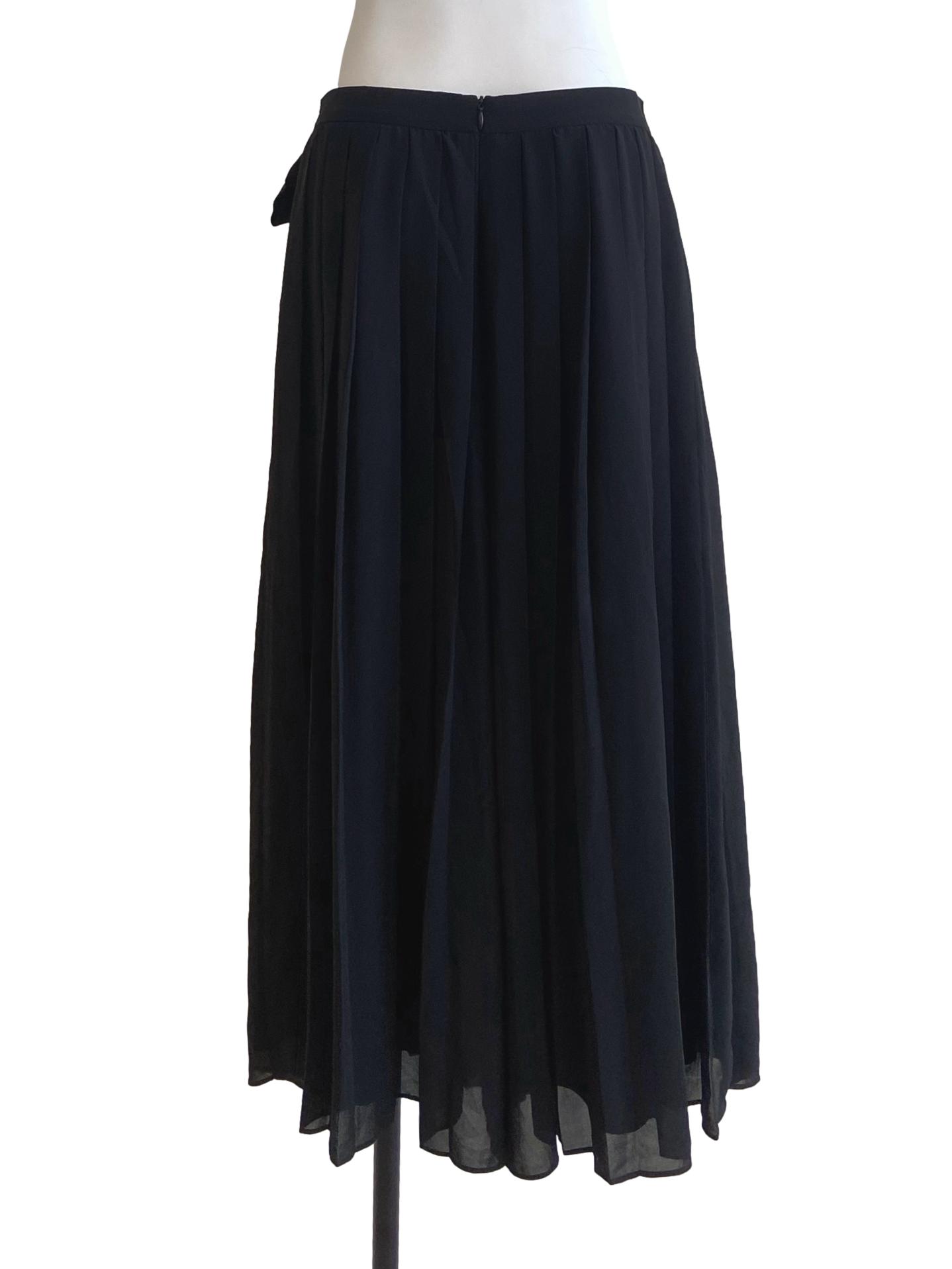 Black Pleated Palazzo Pants LB