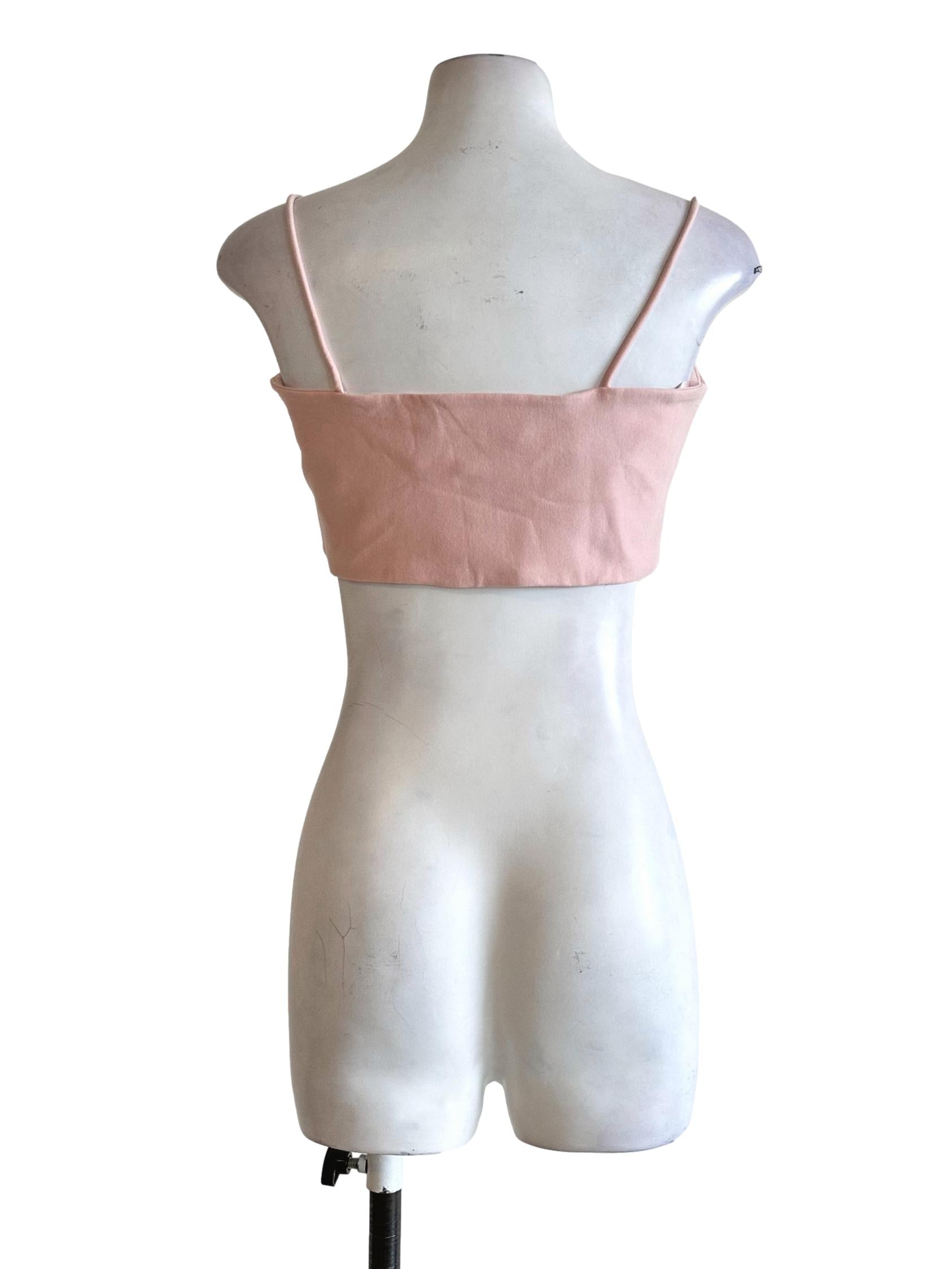 Rose Pink Padded Sleeveless Top LB