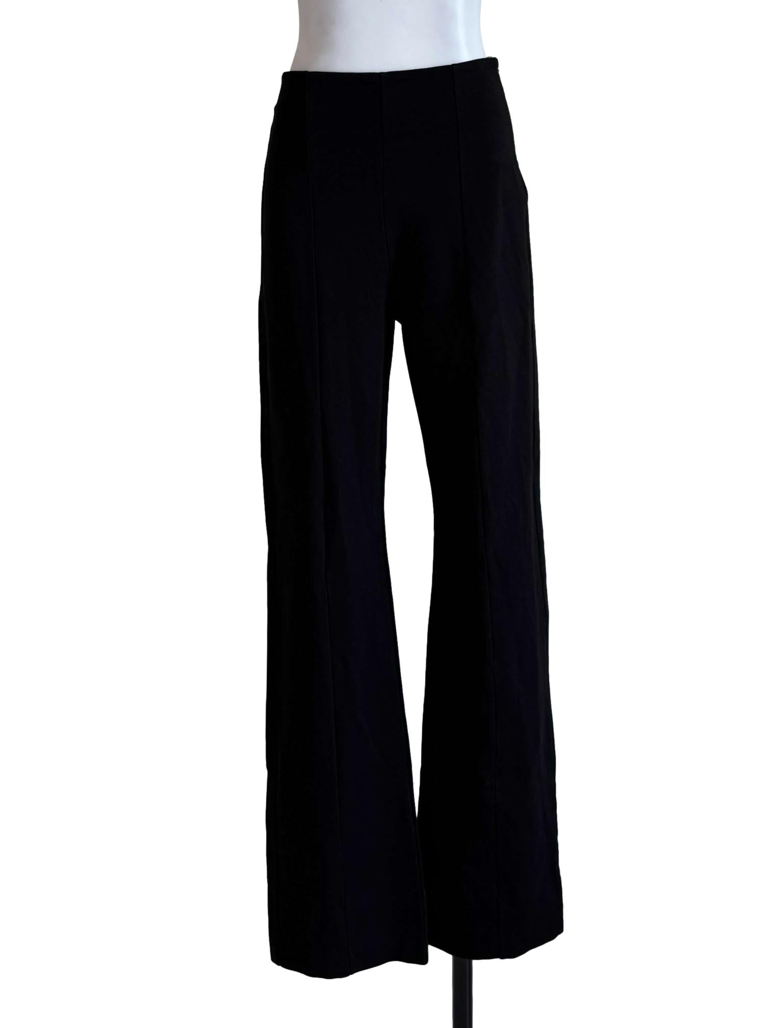 Textured Black Skinny Pants
