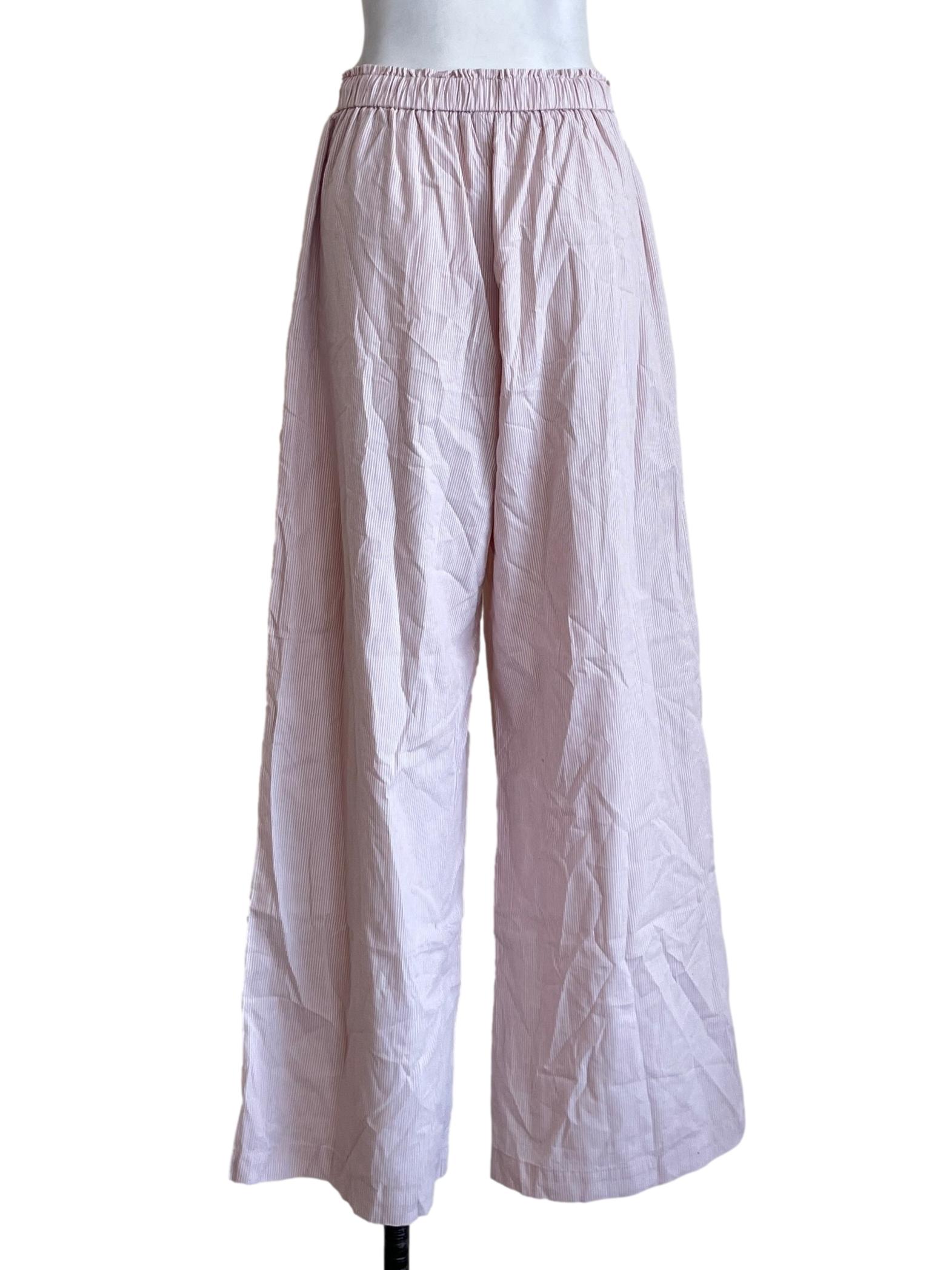 Flamingo Pink Wide Leg Pants