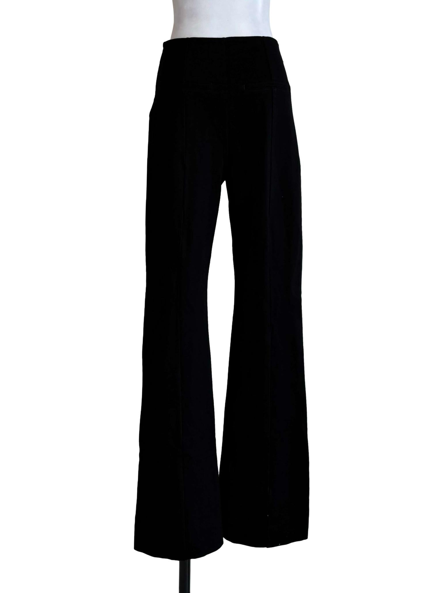 Textured Black Skinny Pants