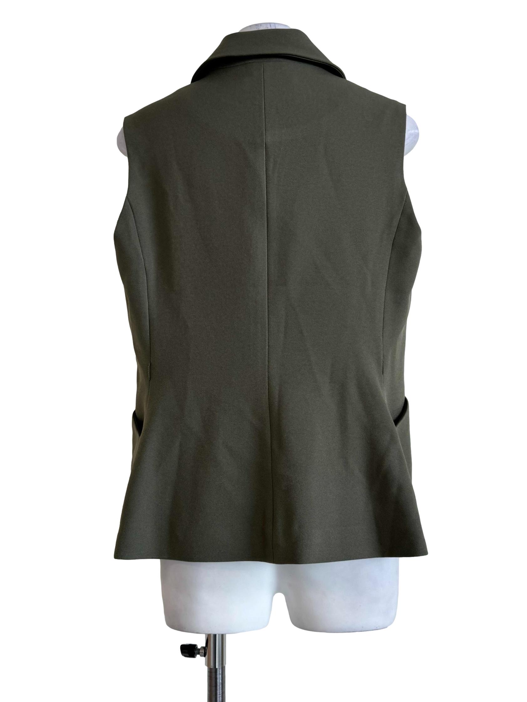 Xanadu Green V Neck Vest