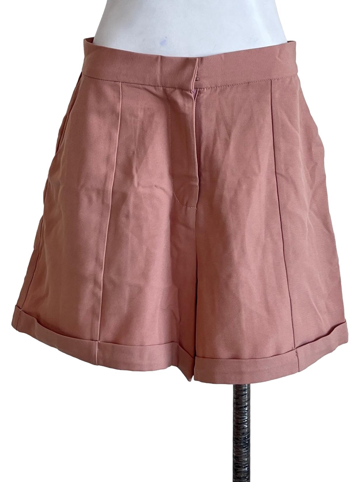 Blush Red Boyfriend Shorts