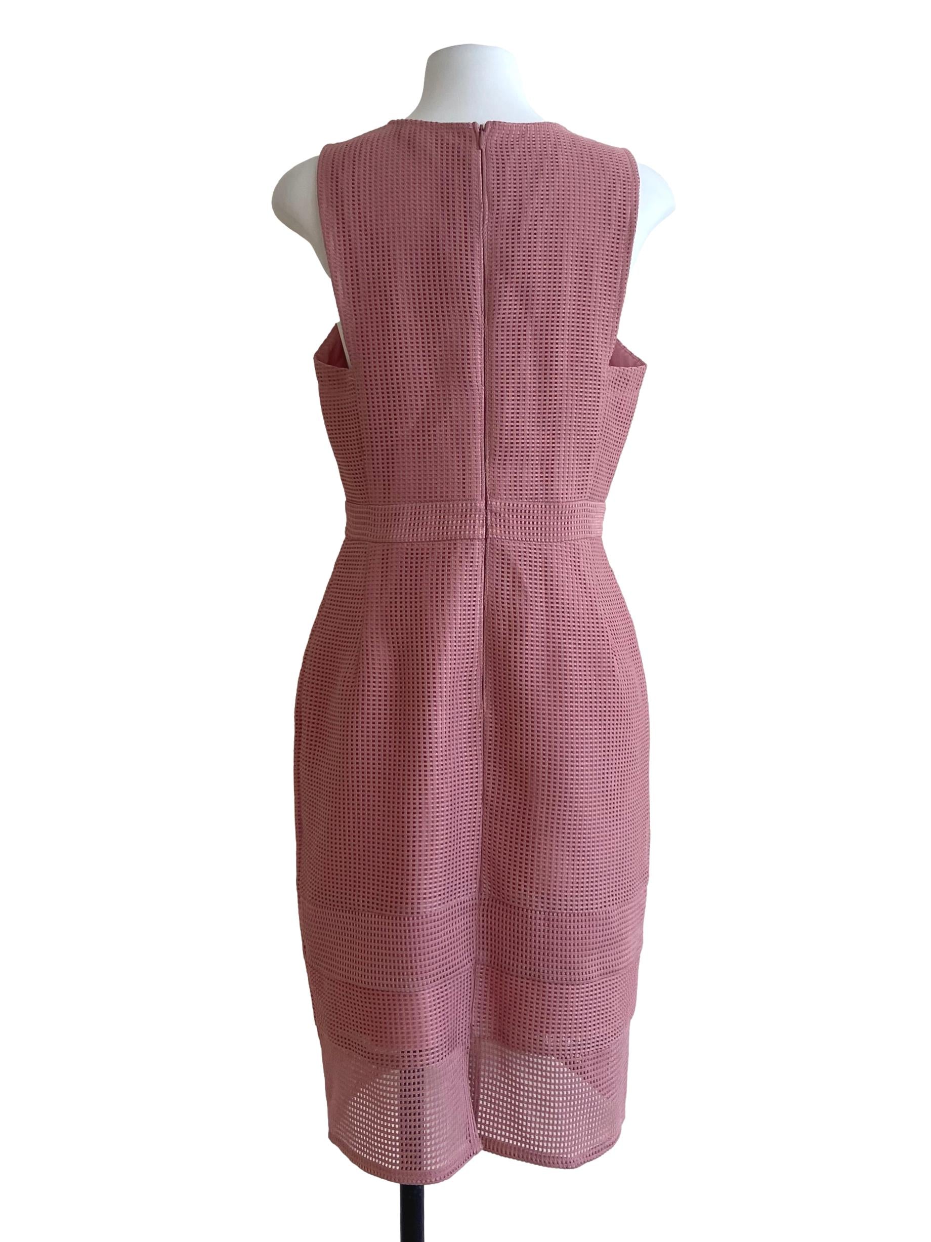 Rouge Pink Plaid Net Shift Dress LB