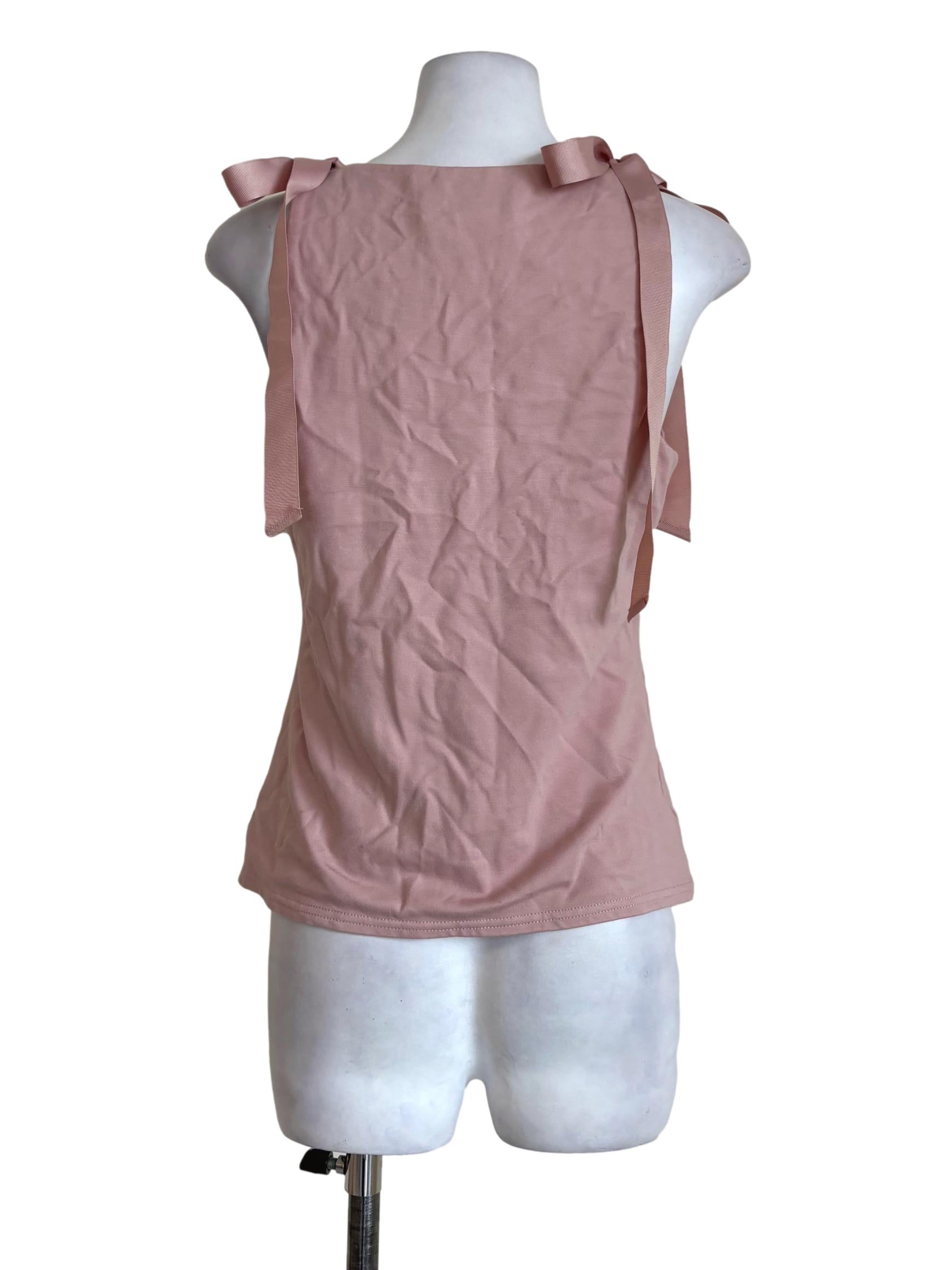 Rose Pink Ribbon Tank Top LB