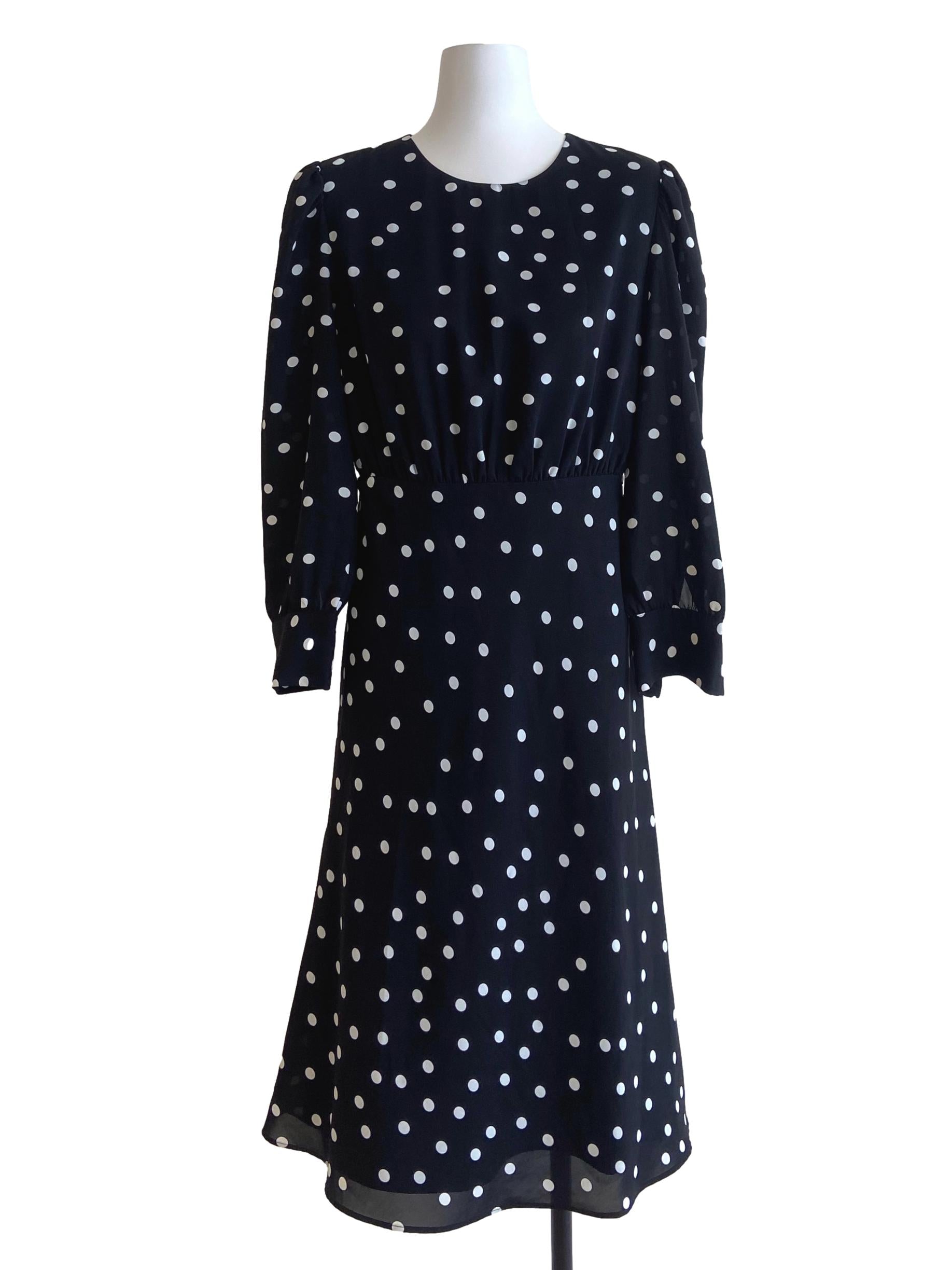 Black & White Polka Dot Dress LB