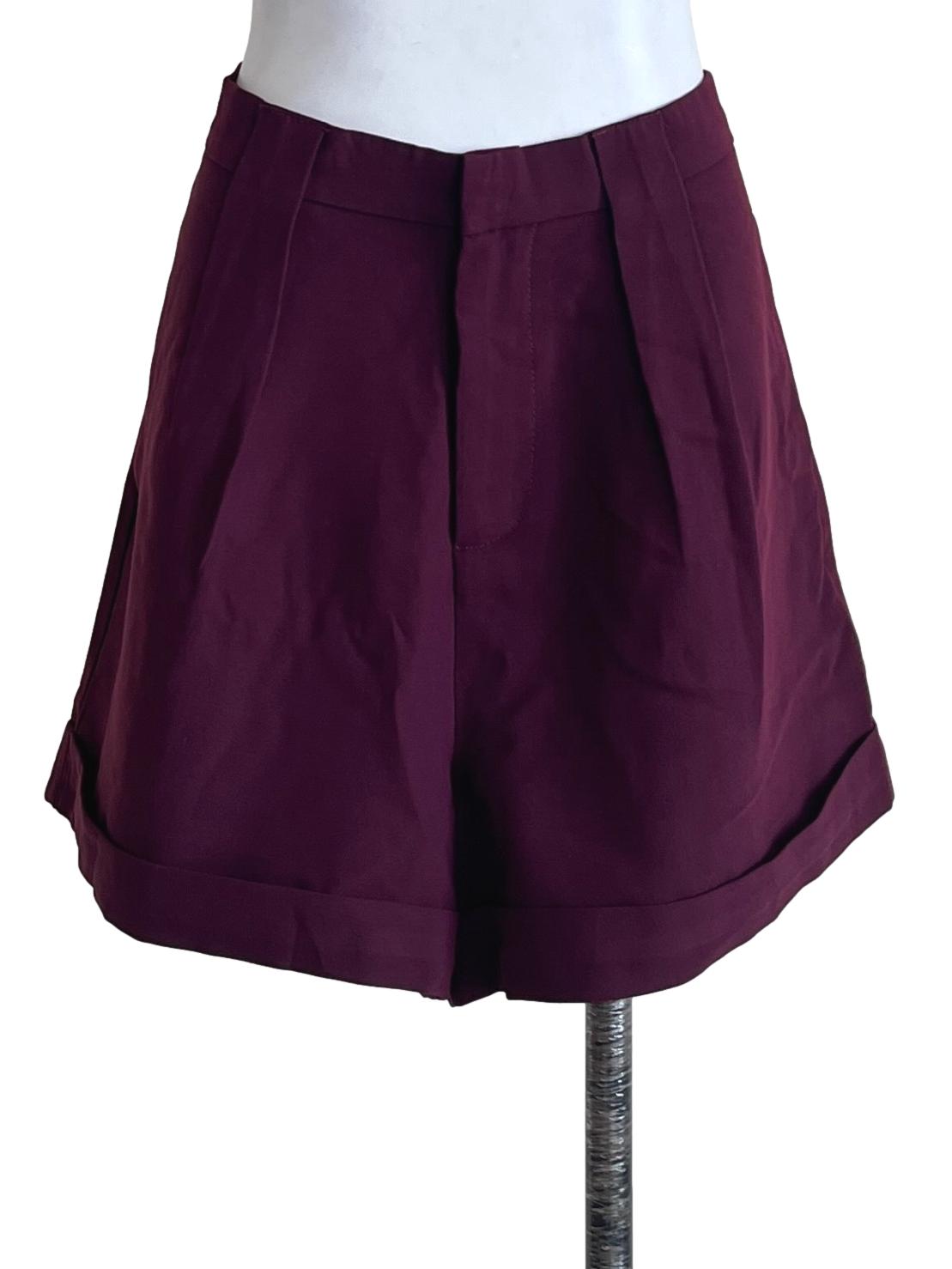 Plum Purple Boyfriend Shorts