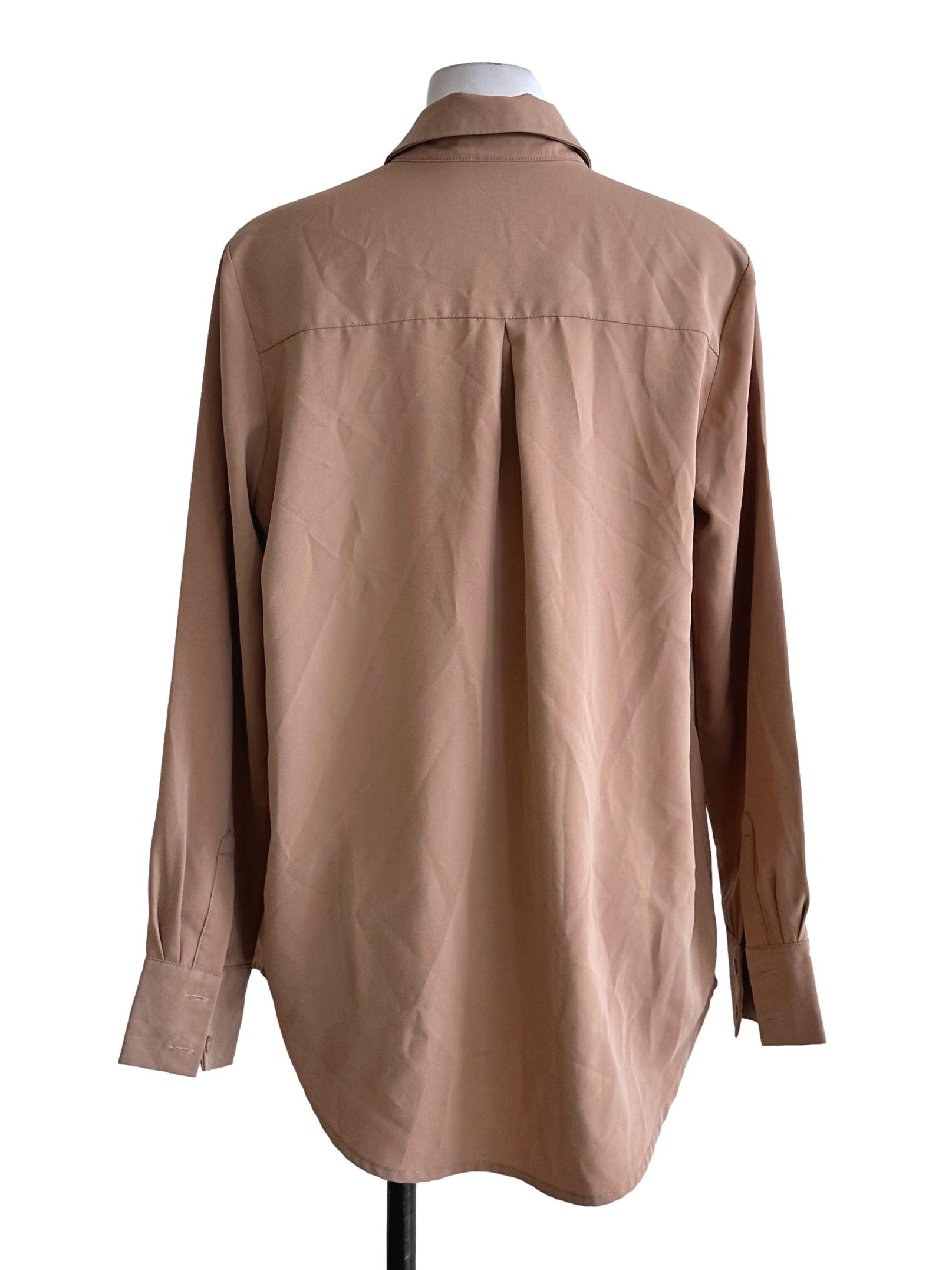Light Brown Collar Blouse TTR