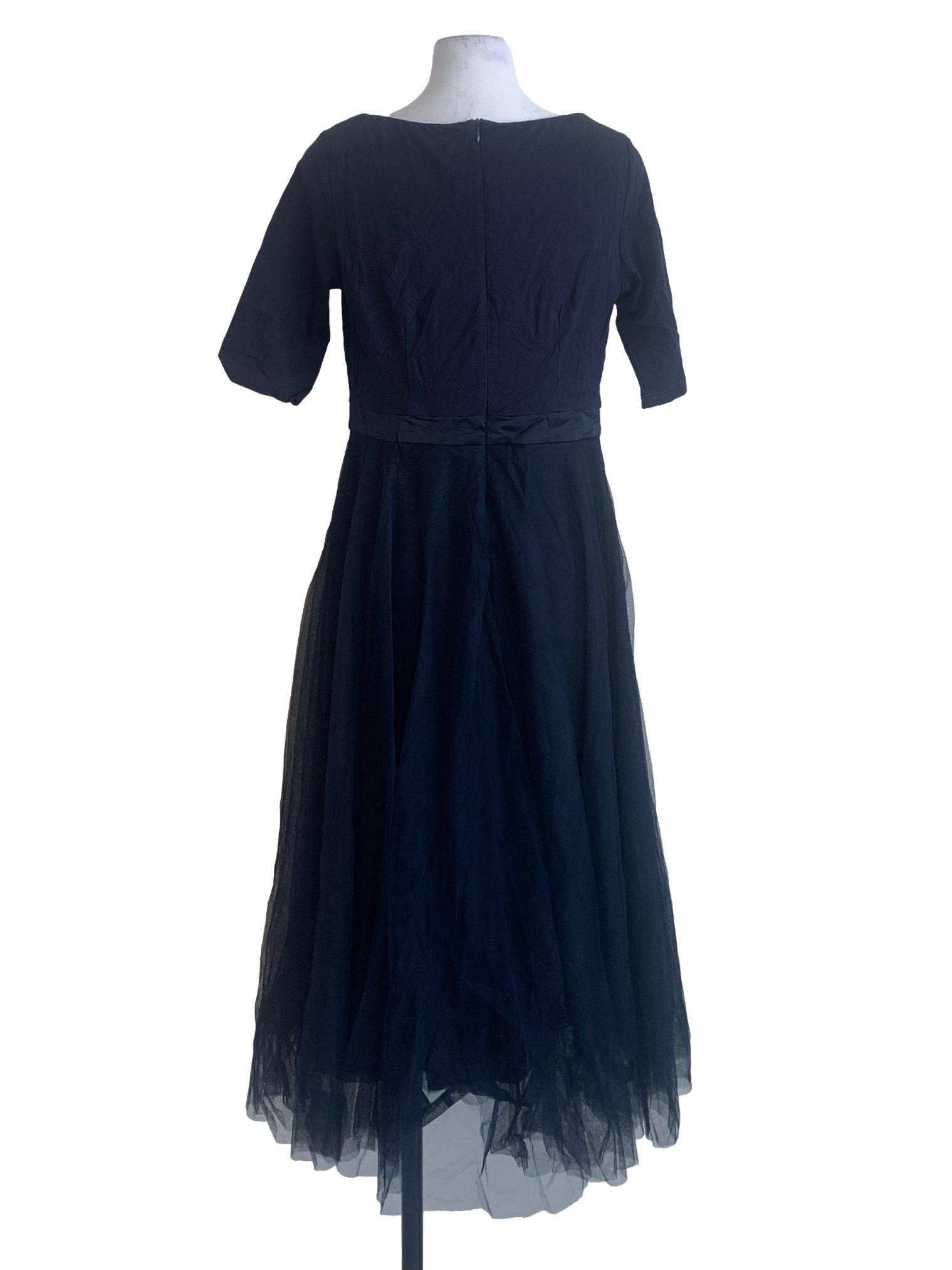Indigo Blue Peasant Dress