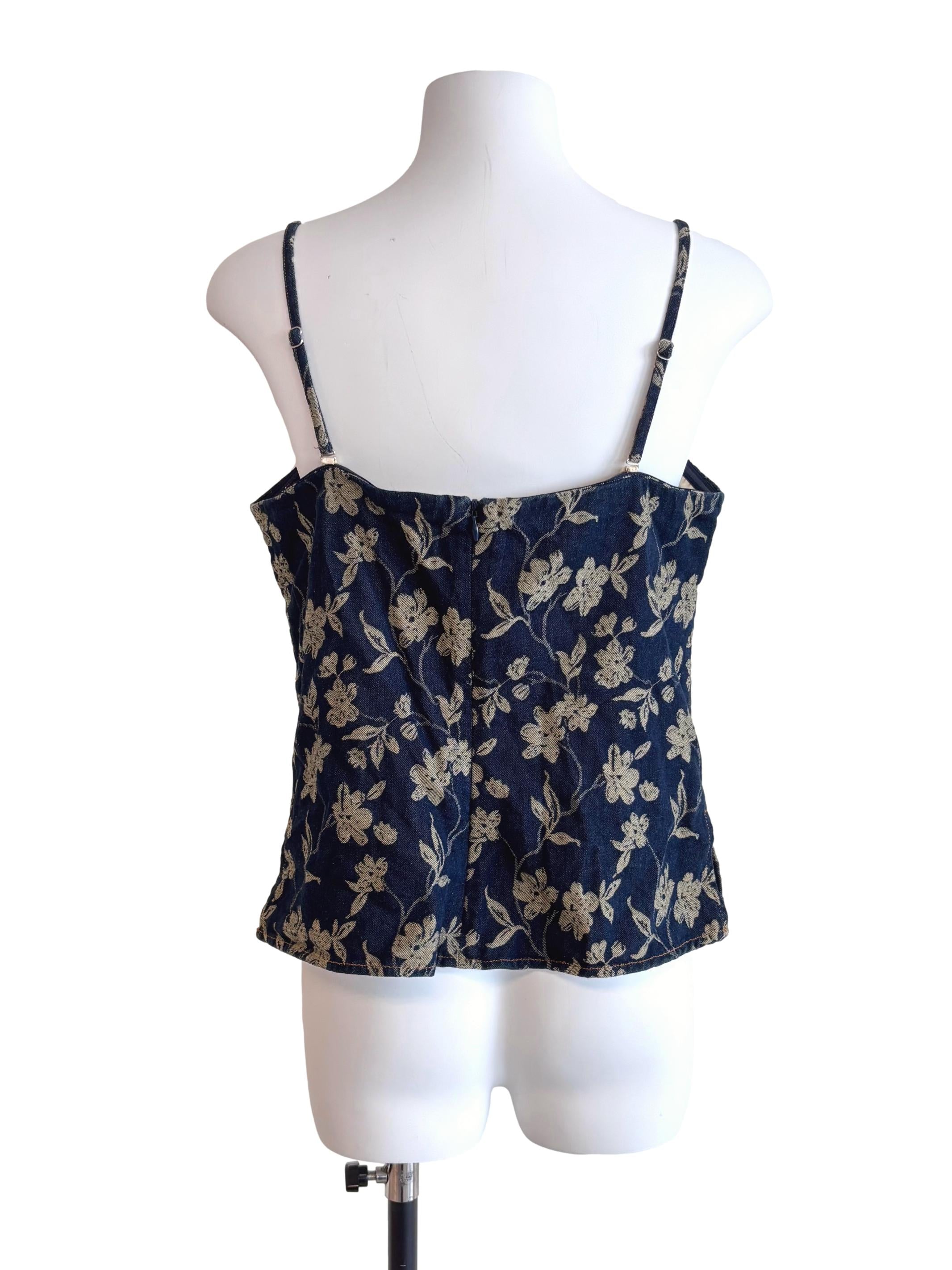 Denim Blue Padded Cami Top TCL