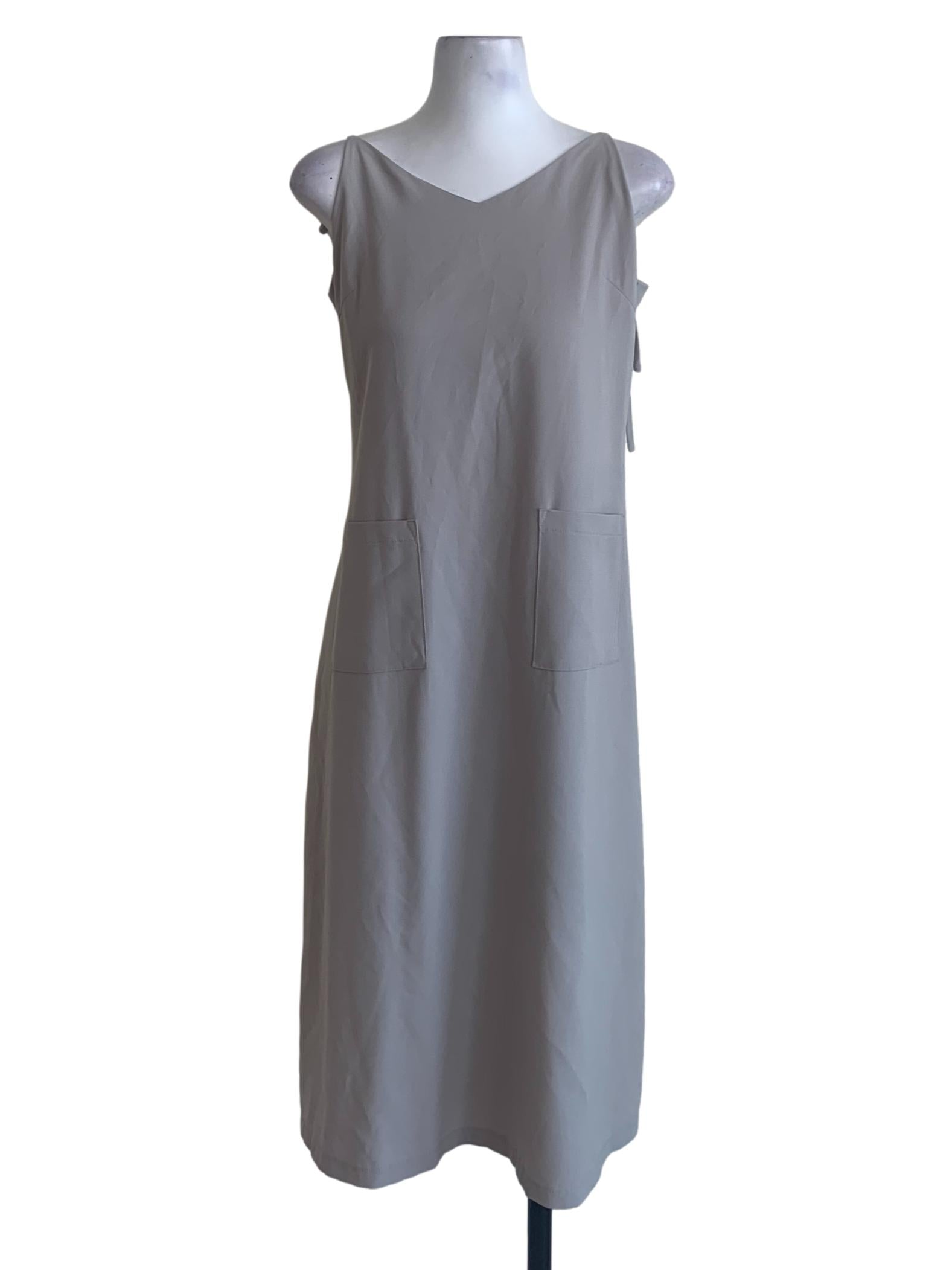 Cloud Grey Spaghetti Strap Dress