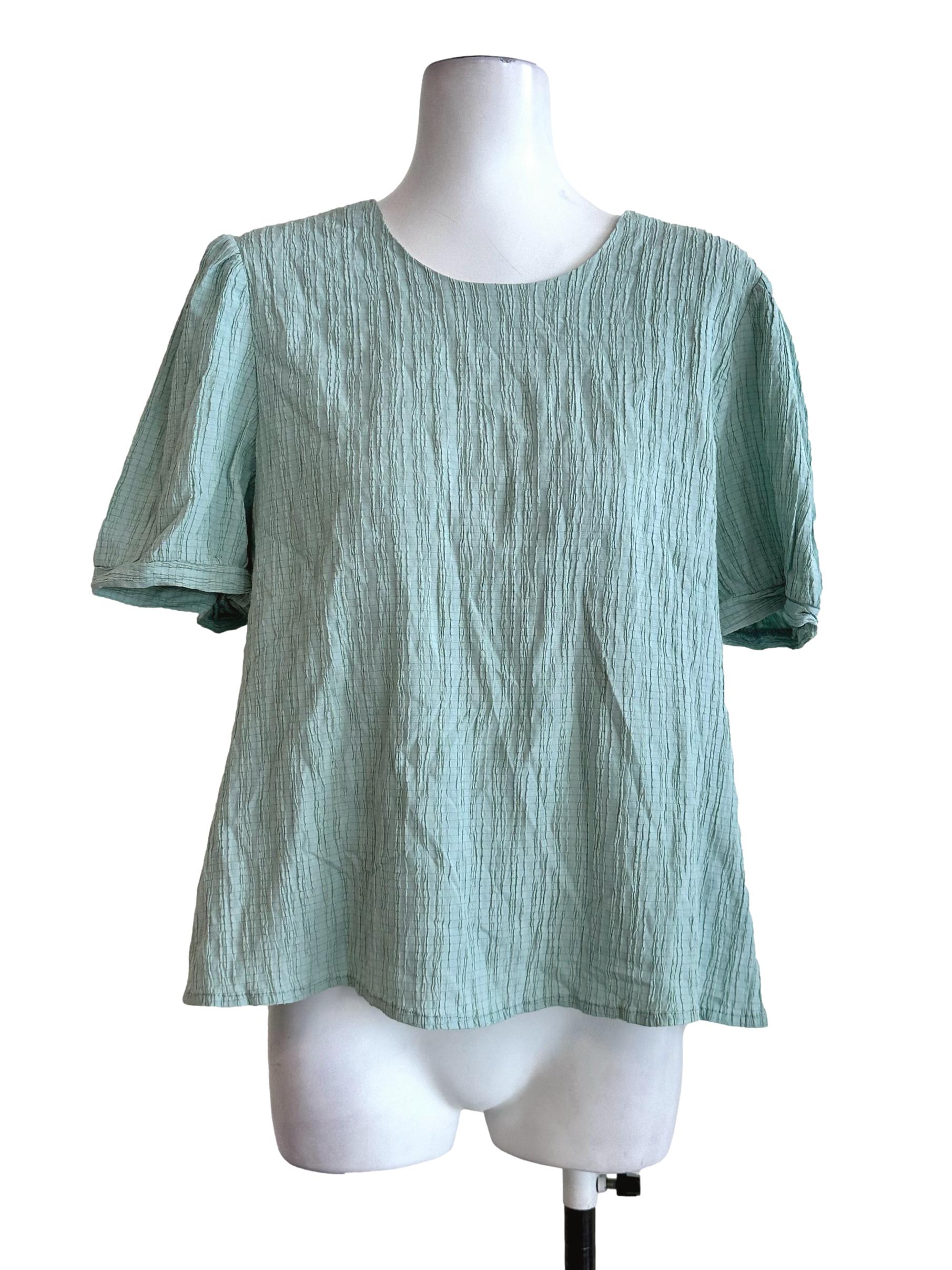 Mint Green Textured Top