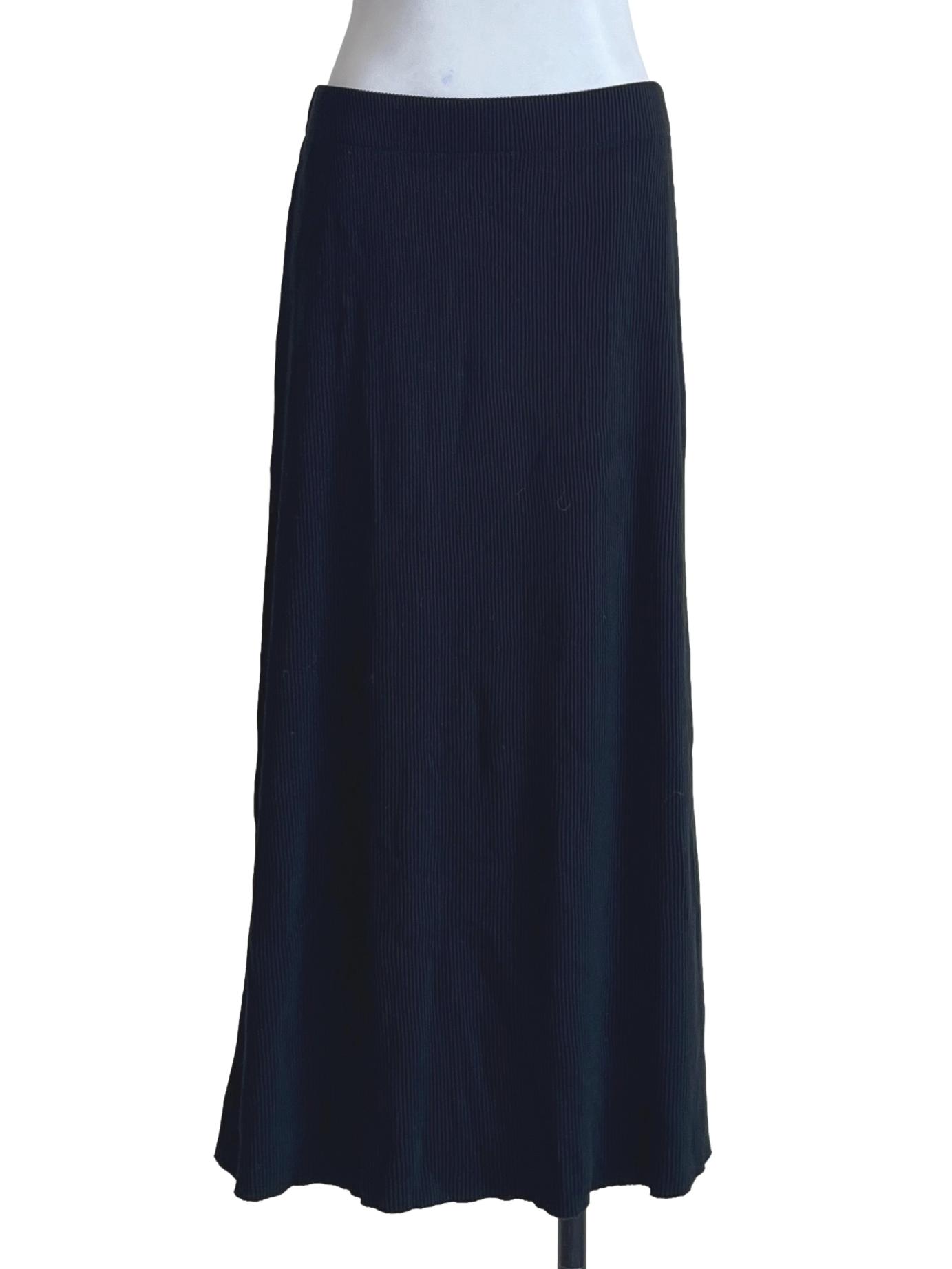 Pitch Black Knit Skirt