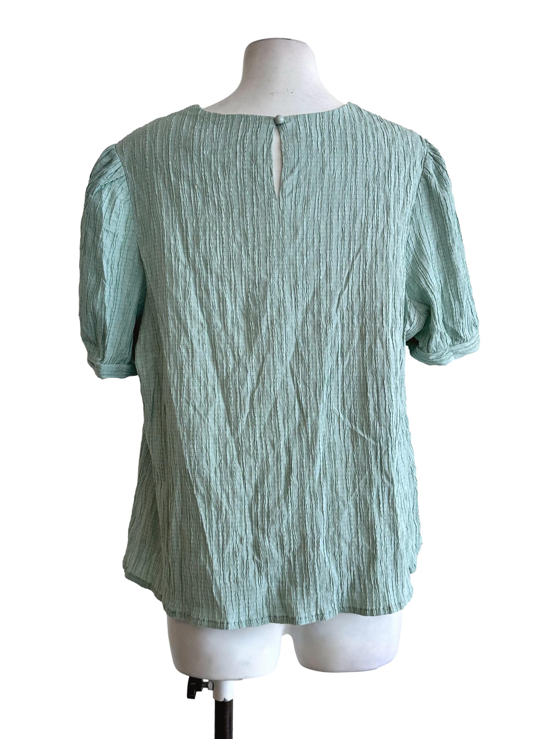 Mint Green Textured Top