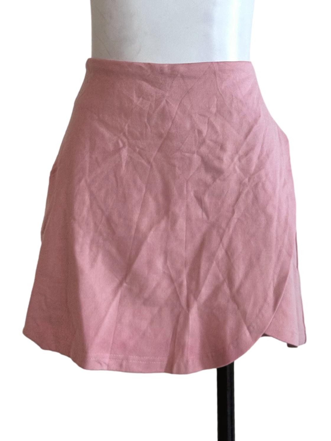 Watermelon Pink Plain Skort