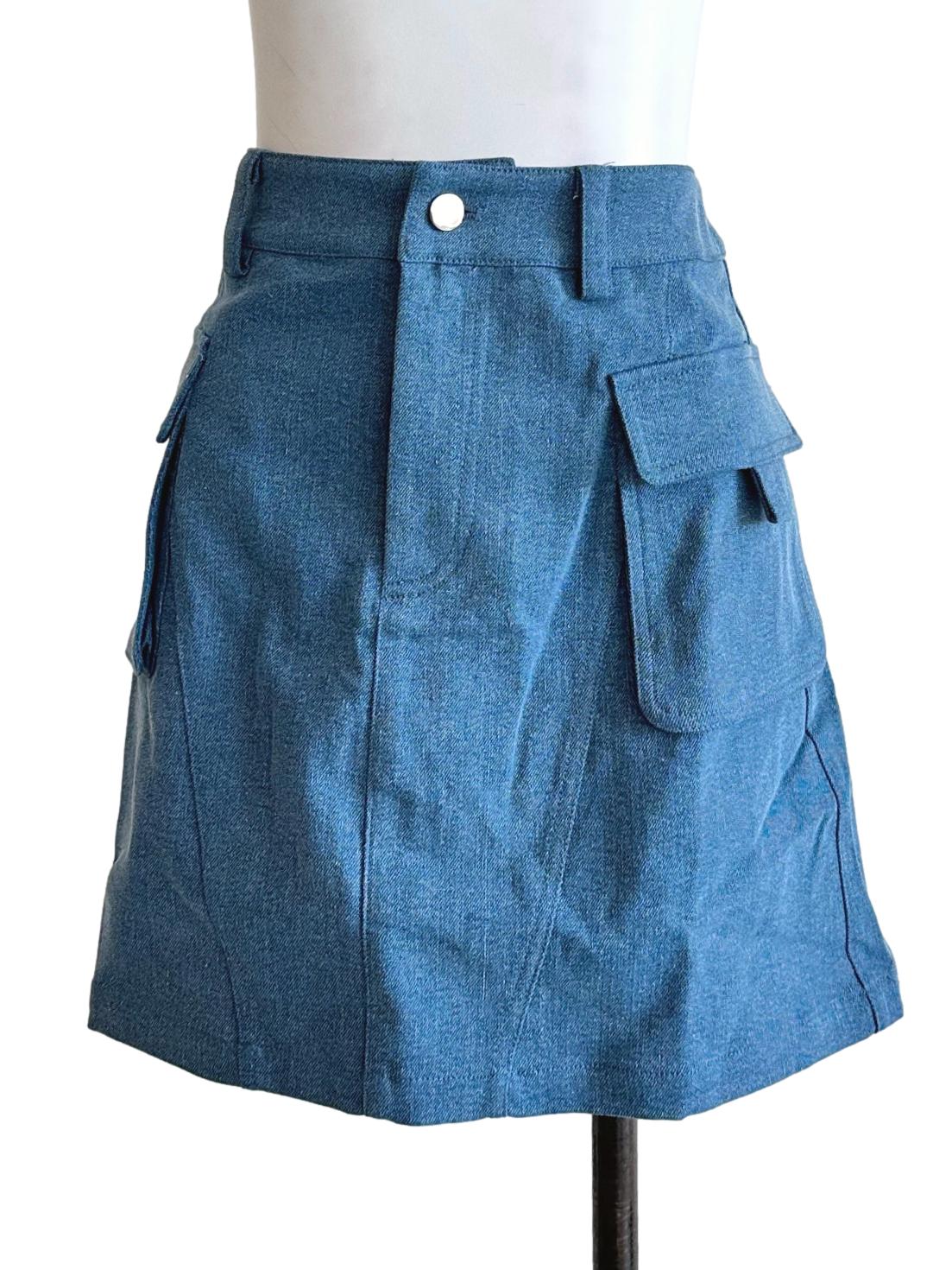 Blue Denim Skort