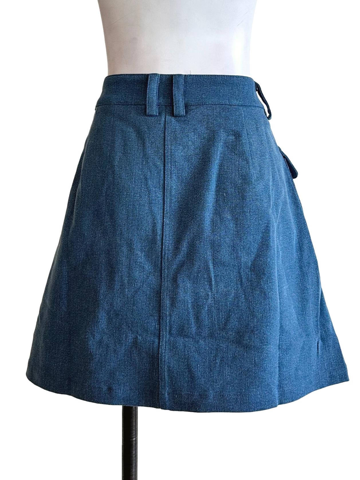 Blue Denim Skort