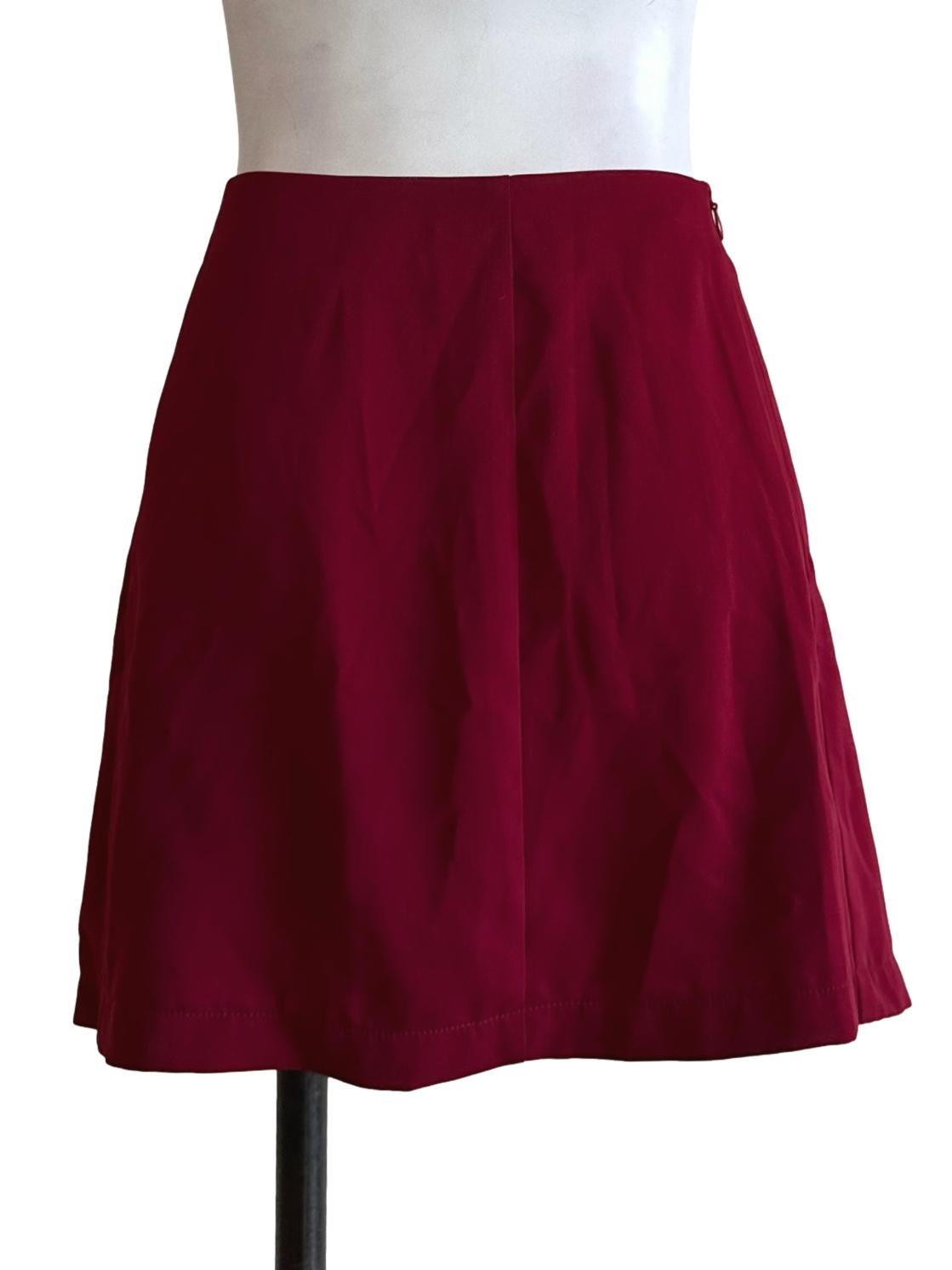 Apple Red Plain Mini Skort YHF