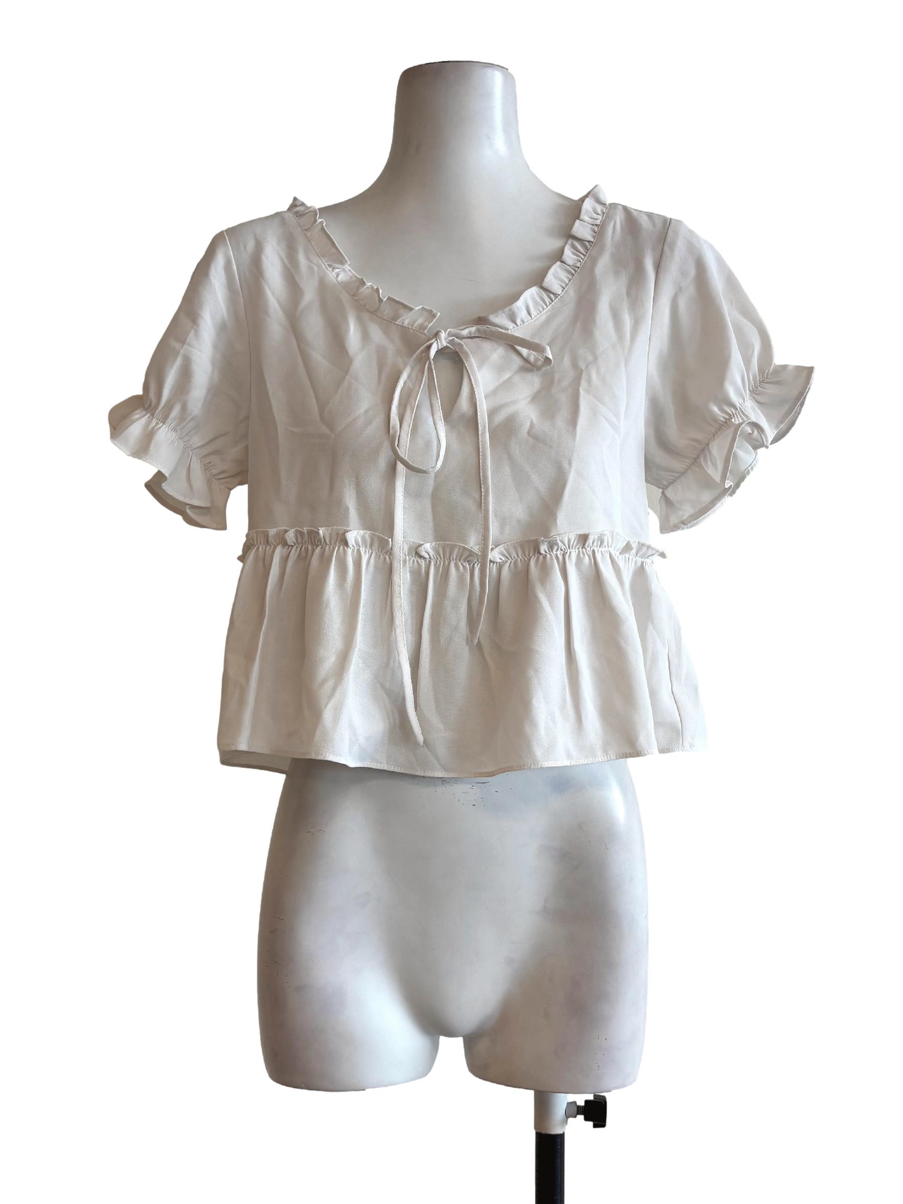 Powder White Doll Top