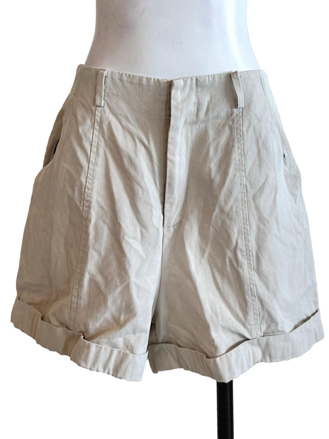 Buttermilk Beige Belt Loop Short LB