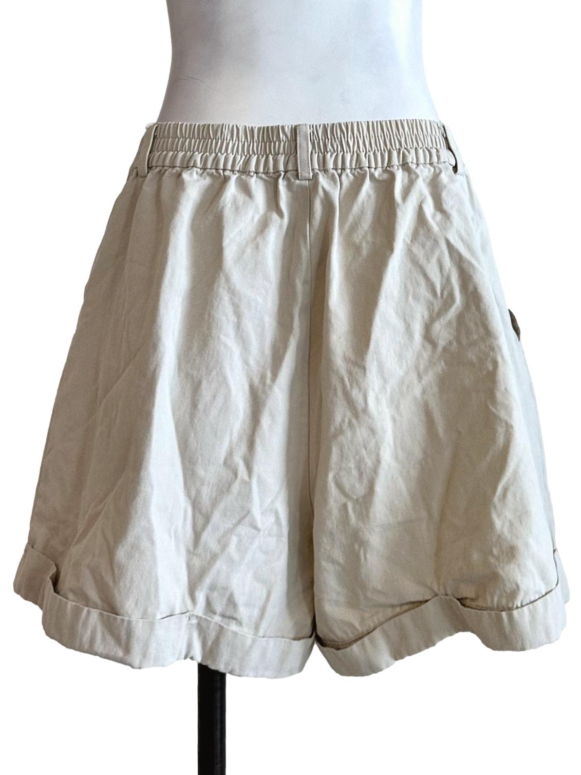 Buttermilk Beige Belt Loop Short LB