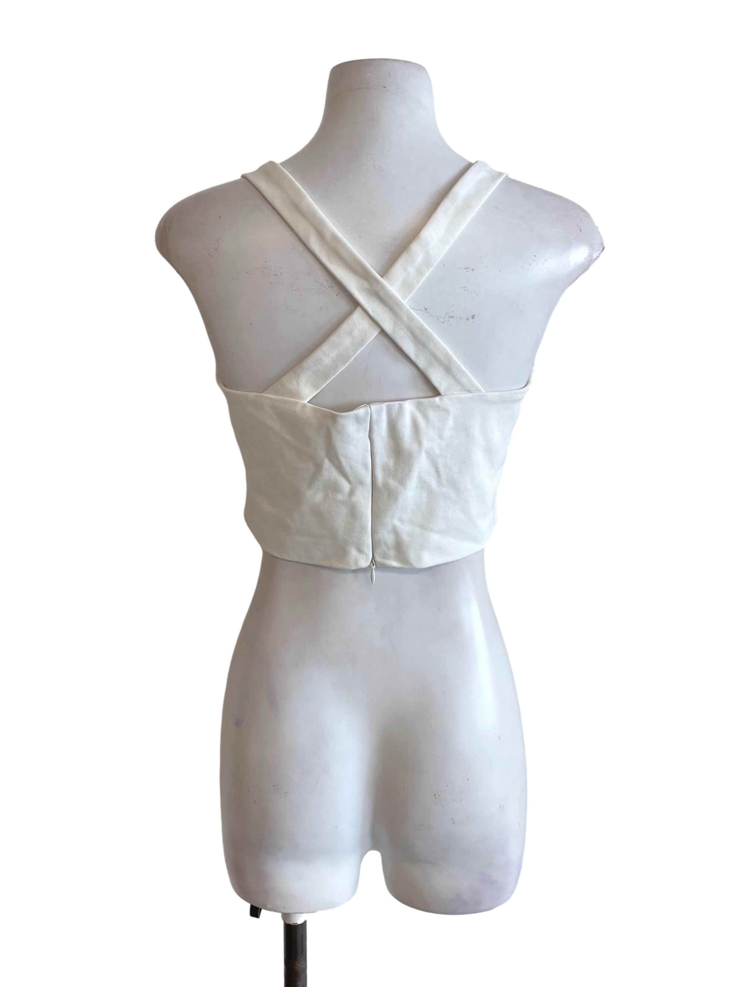 Cotton Halter Neck Crop Top