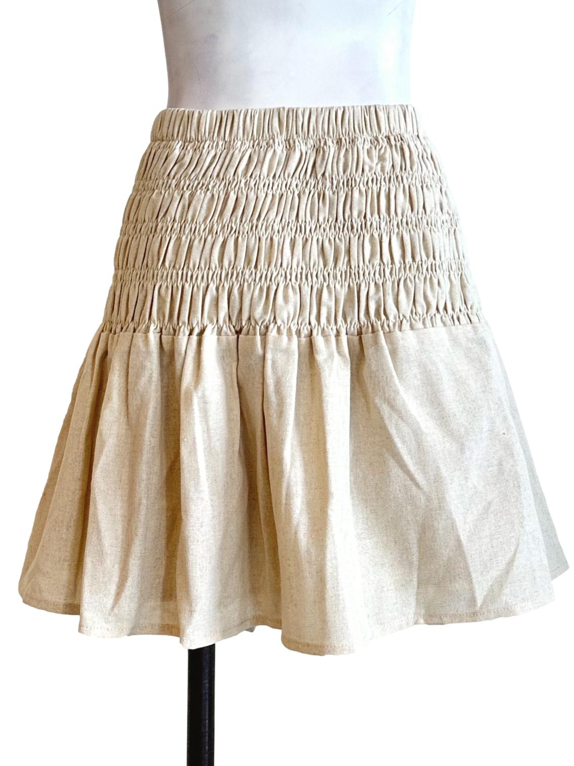 Eggnog Linen Skort