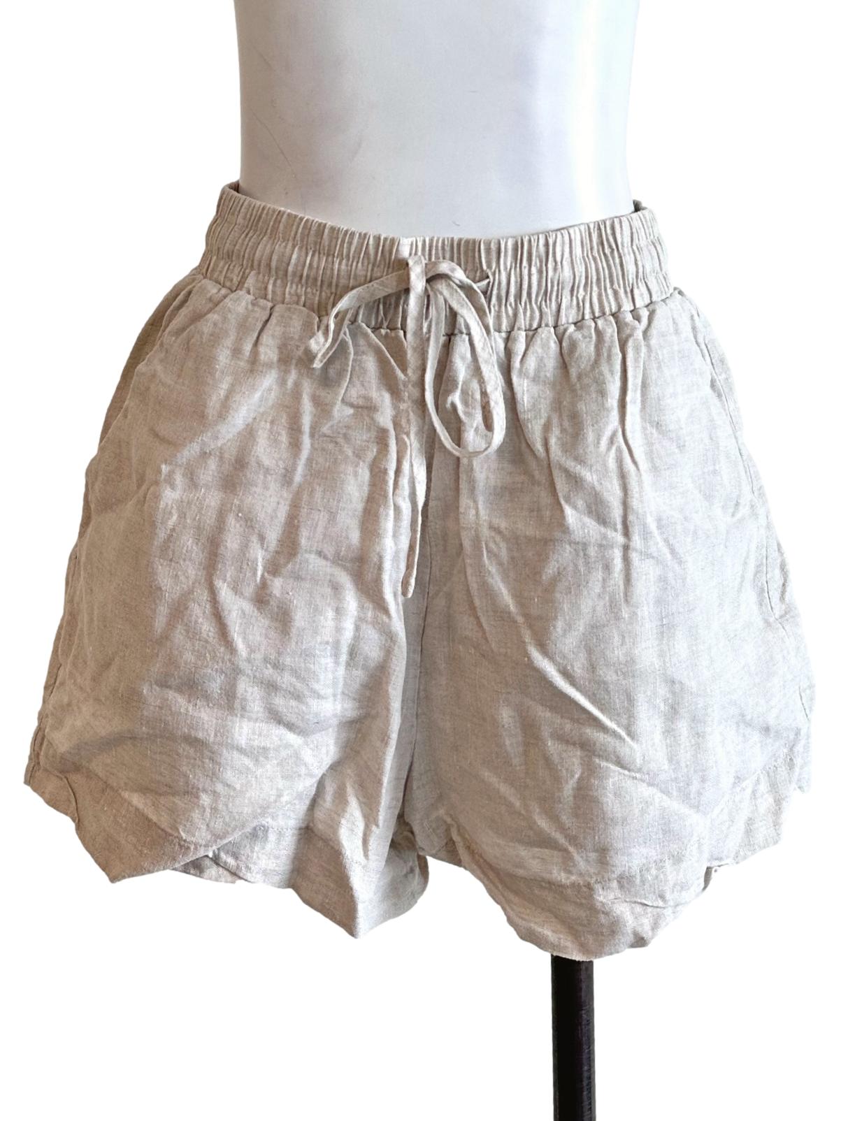 Sugar Cookie Beige Linen Short TEM