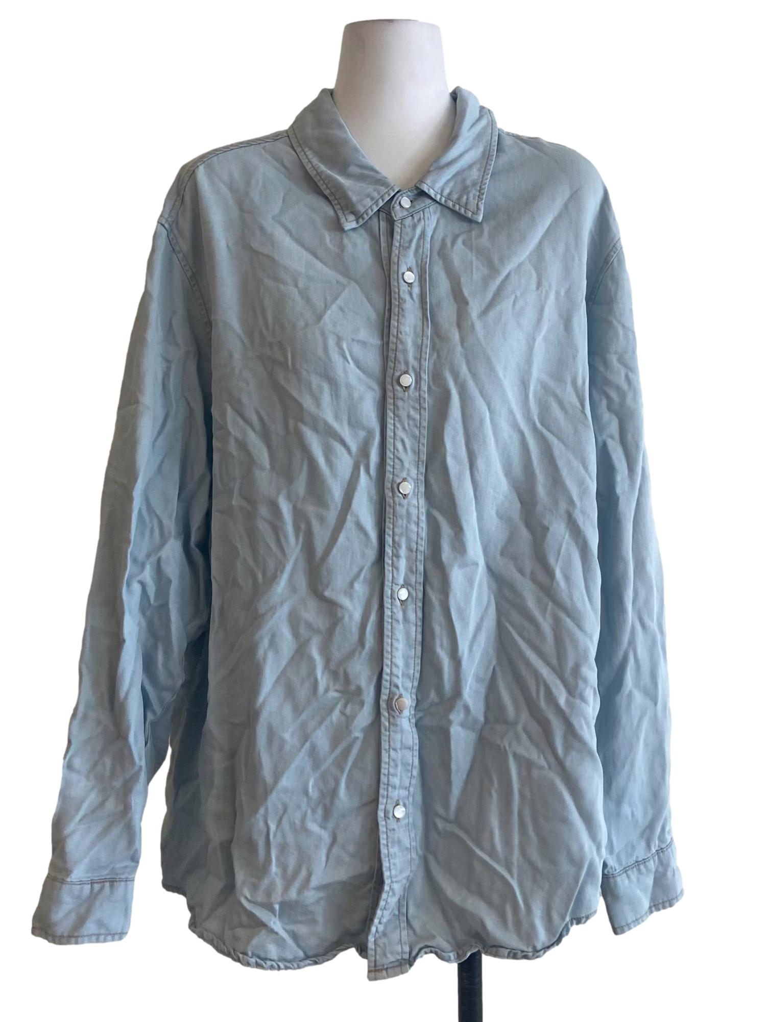 Blue Button Down Denim Shirt
