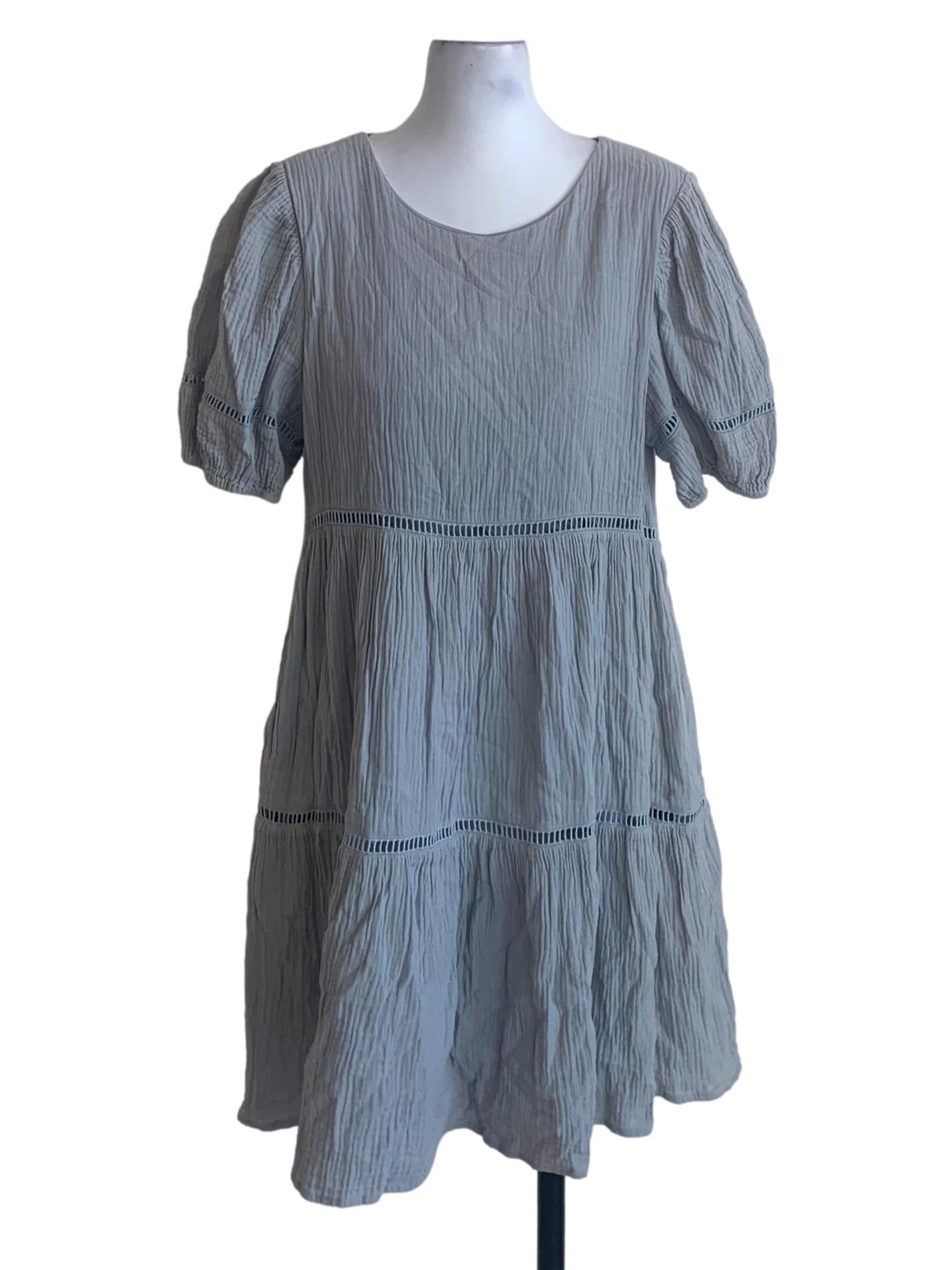 Slate Blue Dropwaist Dress