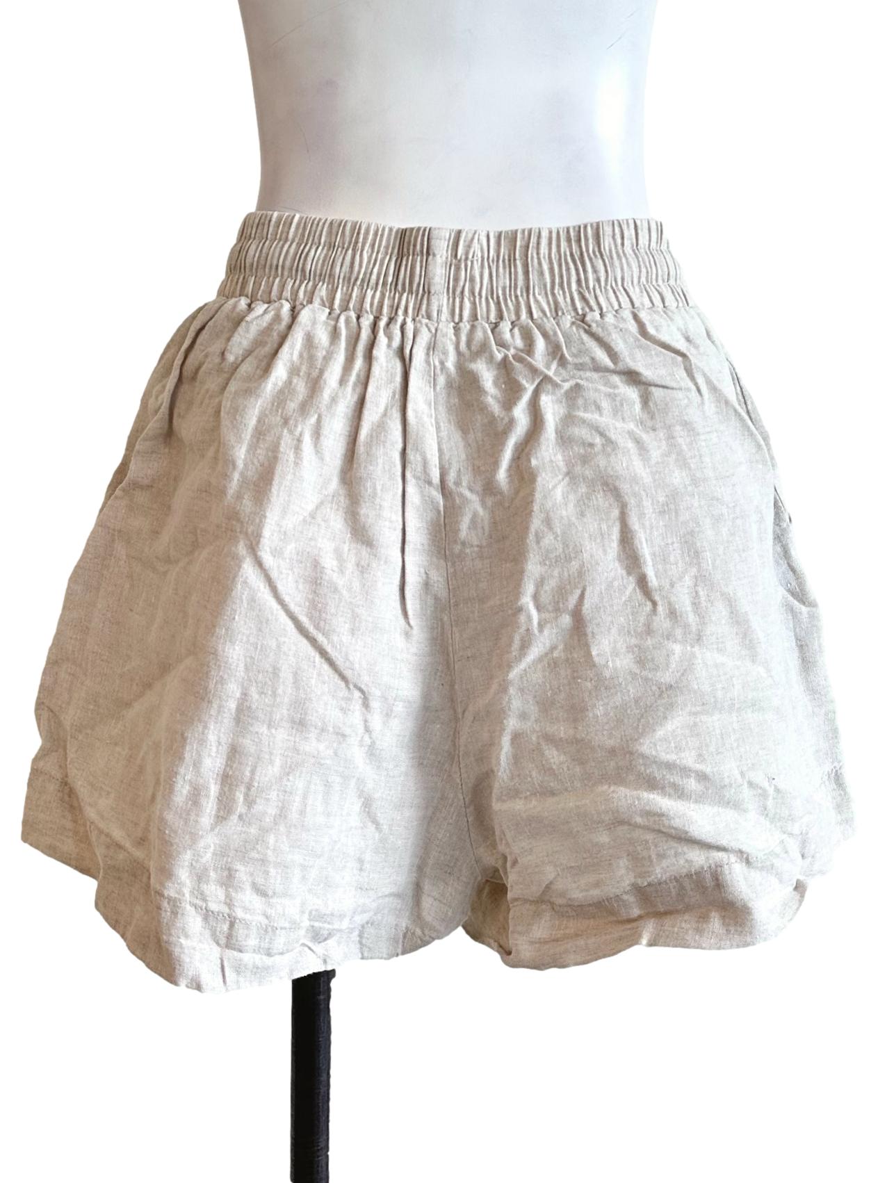 Sugar Cookie Beige Linen Short TEM