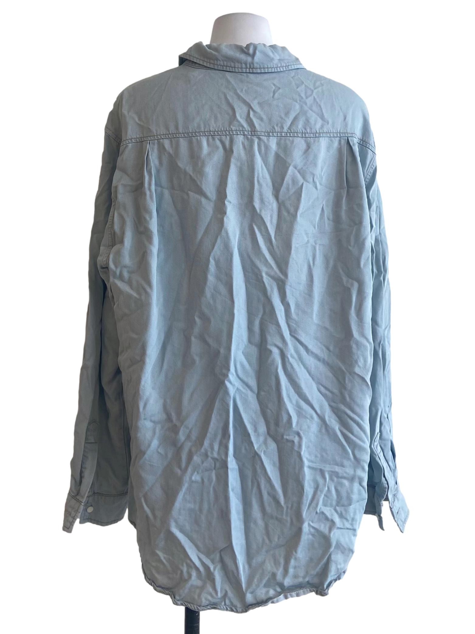 Blue Button Down Denim Shirt