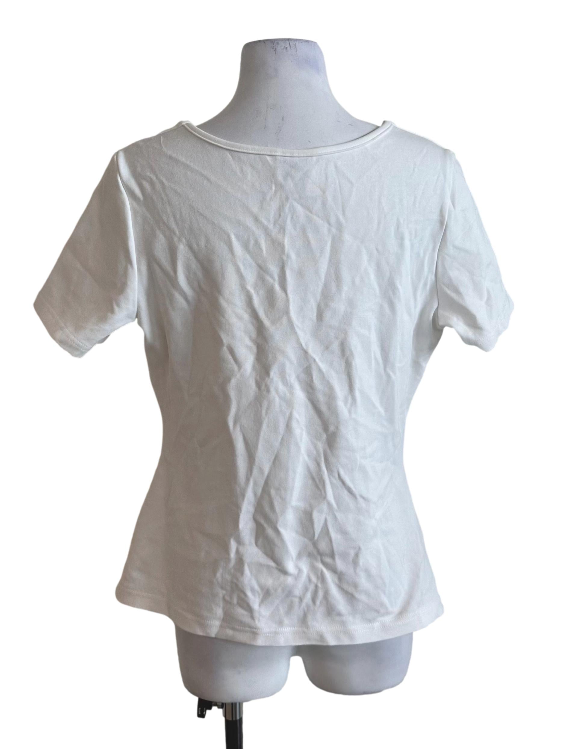 Ivory White Pleated Square Neck Top