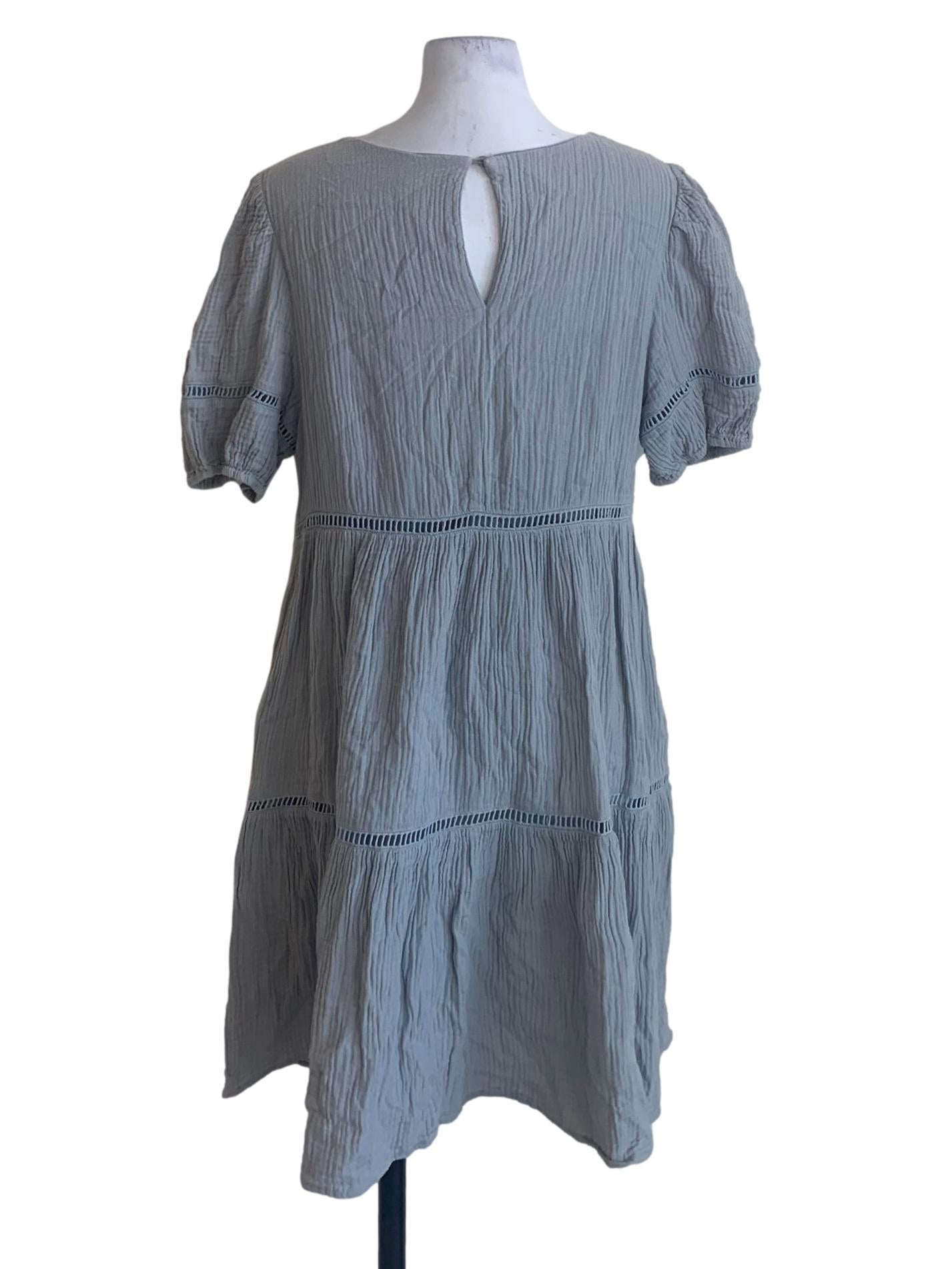 Slate Blue Dropwaist Dress