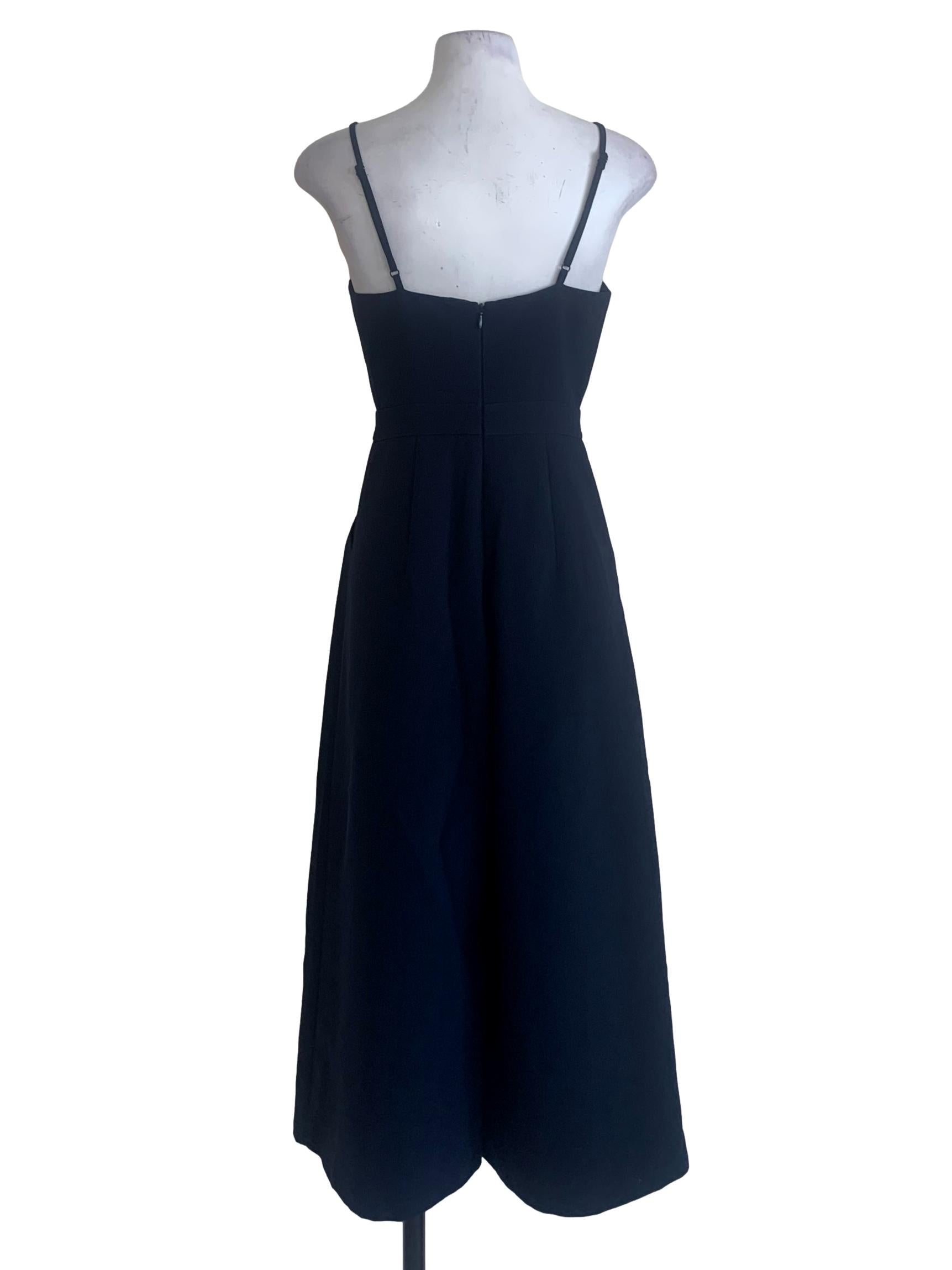 Navy Blue Spaghetti Strap Jumpsuit