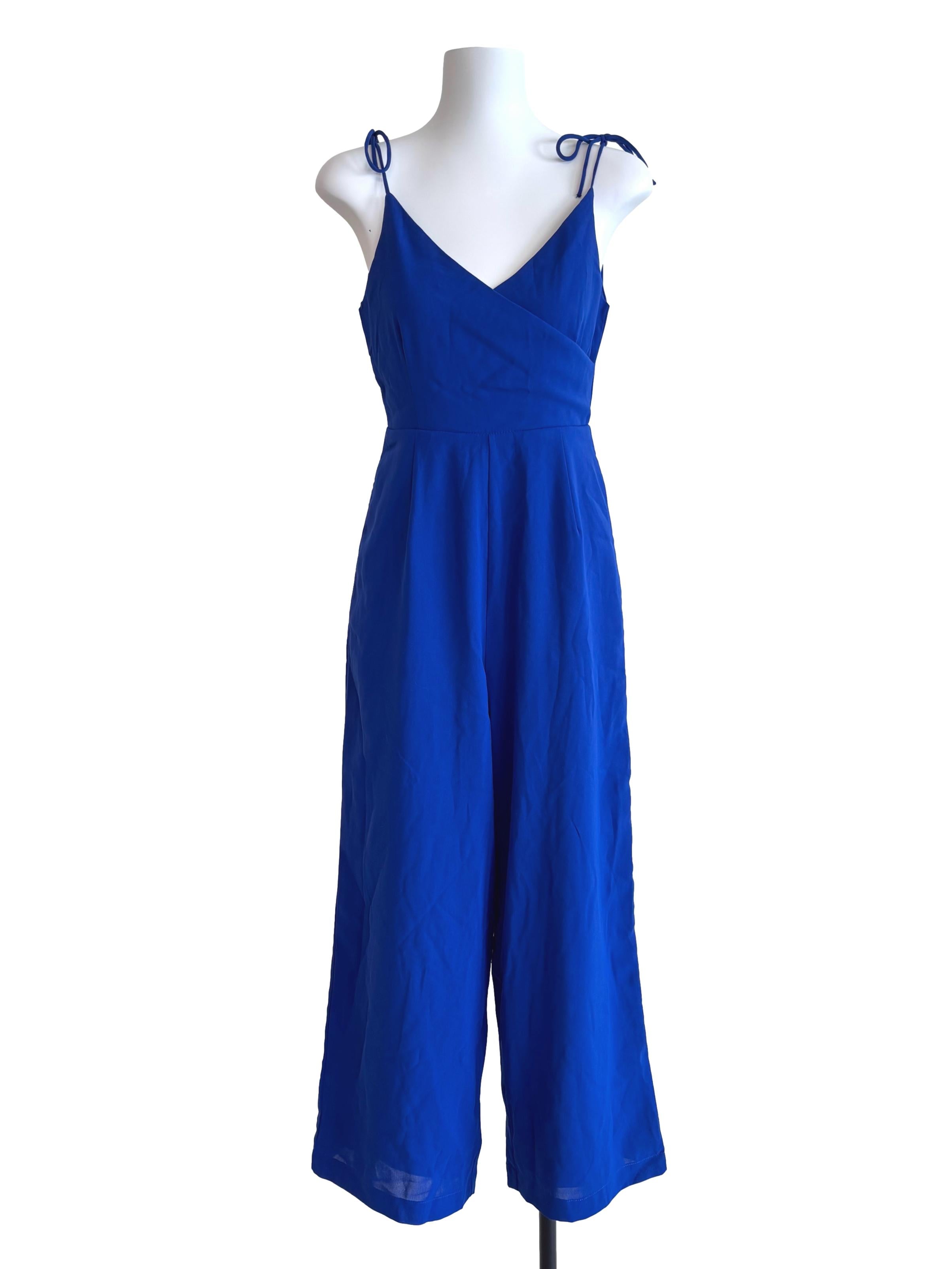 Admiral Blue Empire Jumpsuit