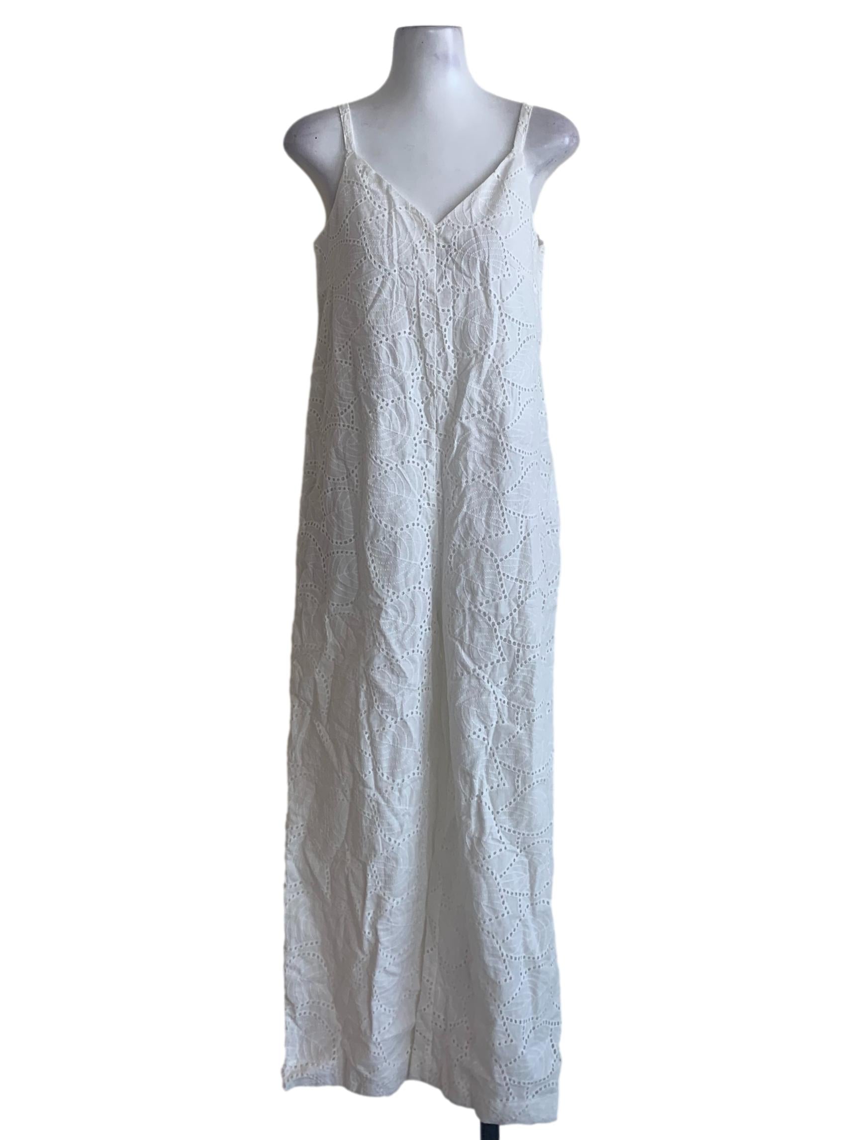 White V Neck Jumpsuit