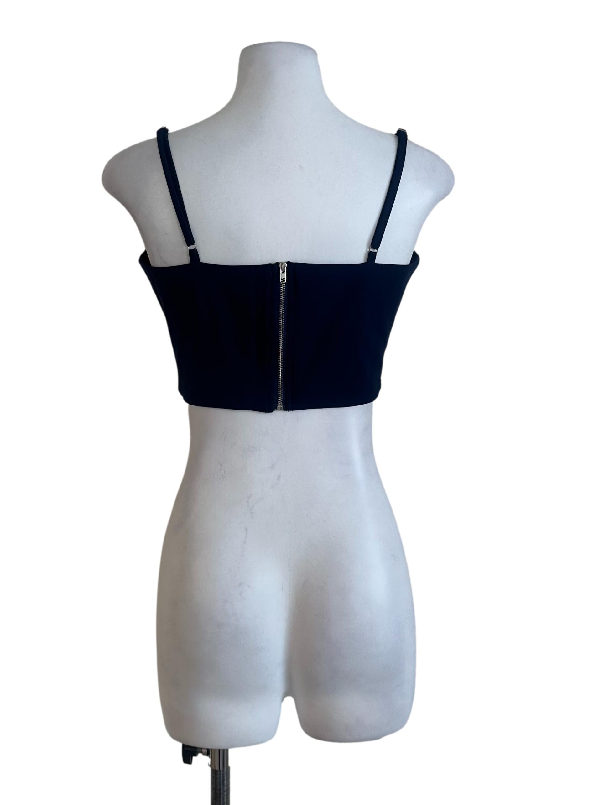 Black Plain Sleveless Top TTR