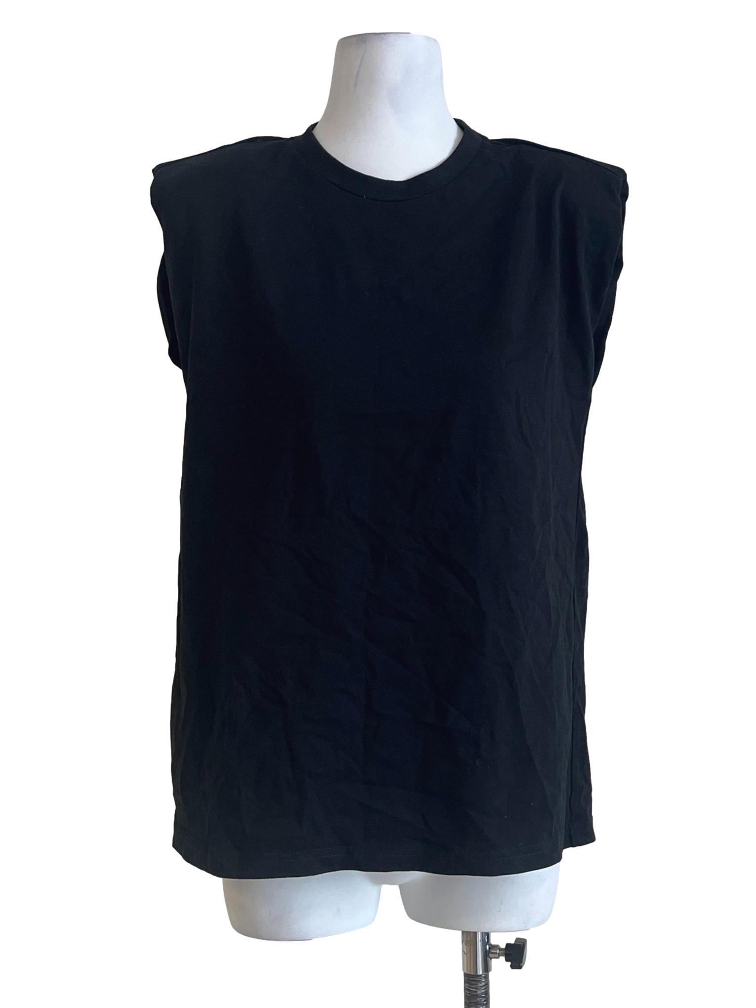 Pitch Black Halter Neck Sleeveless Top