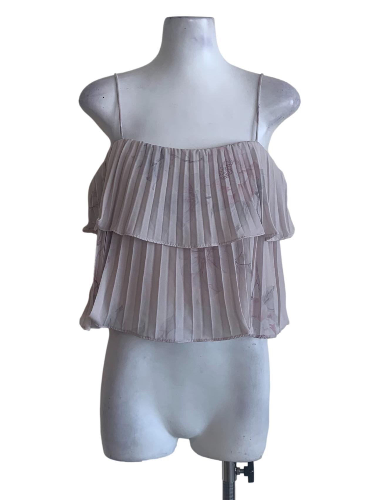 Rice White Pleated Top