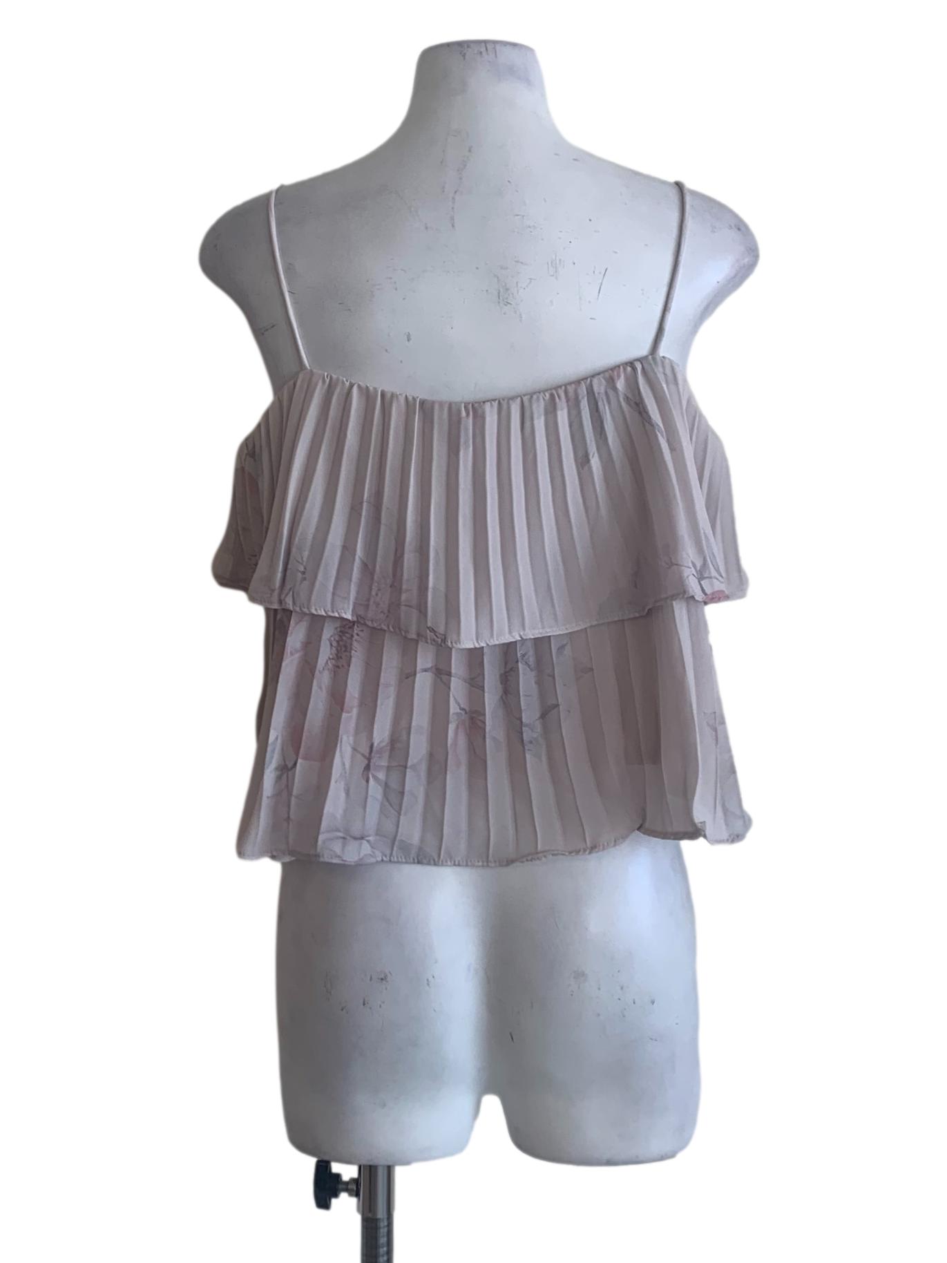 Rice White Pleated Top