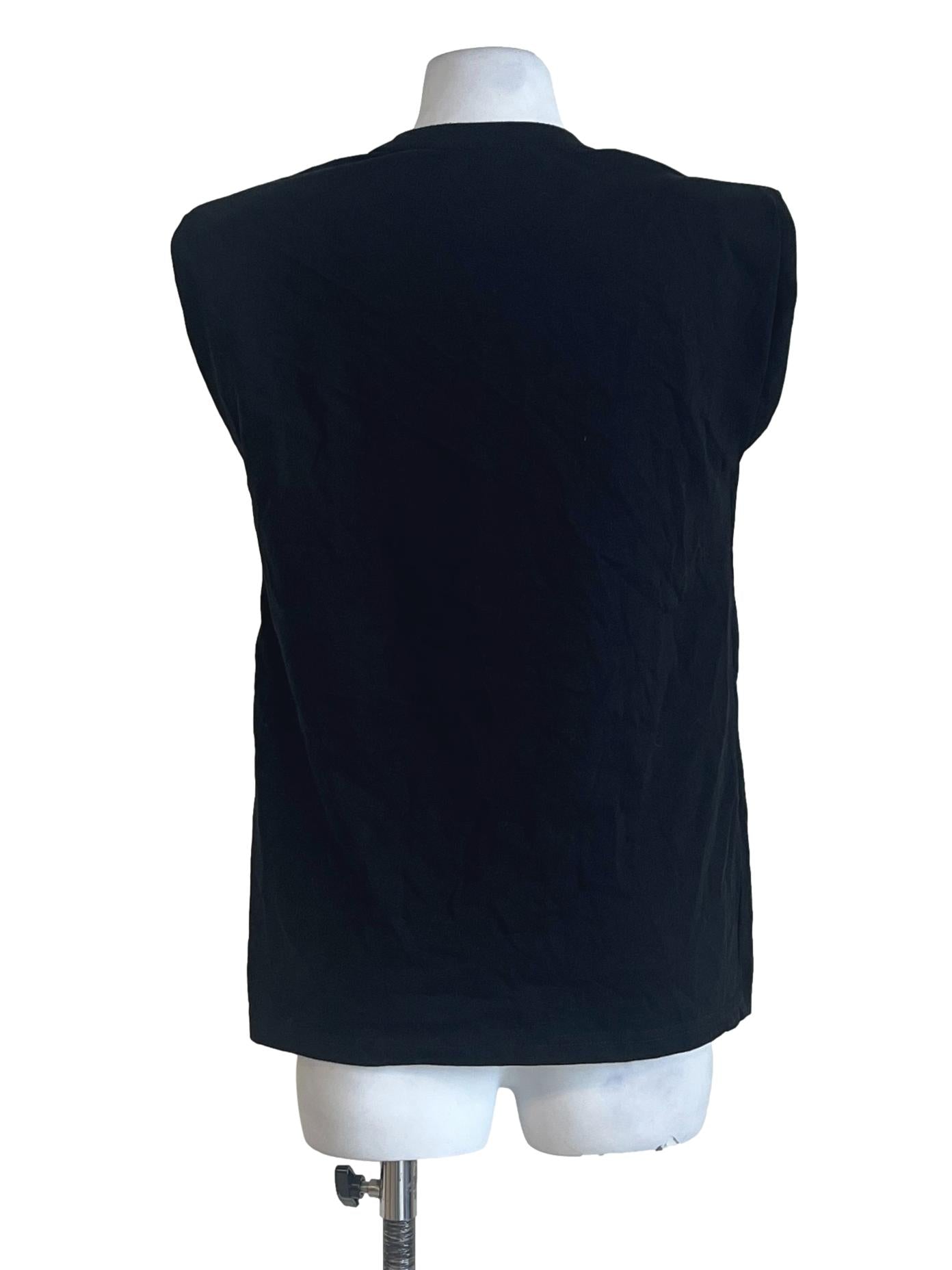 Pitch Black Halter Neck Sleeveless Top