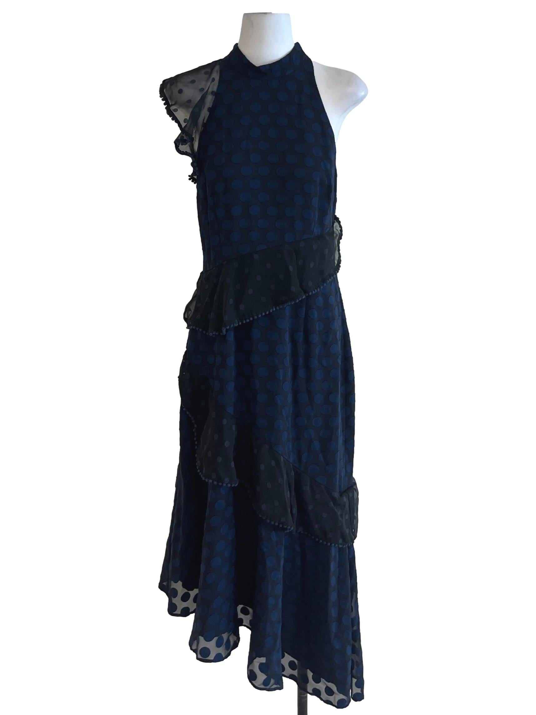 Black Polka Dot Sheath Dress