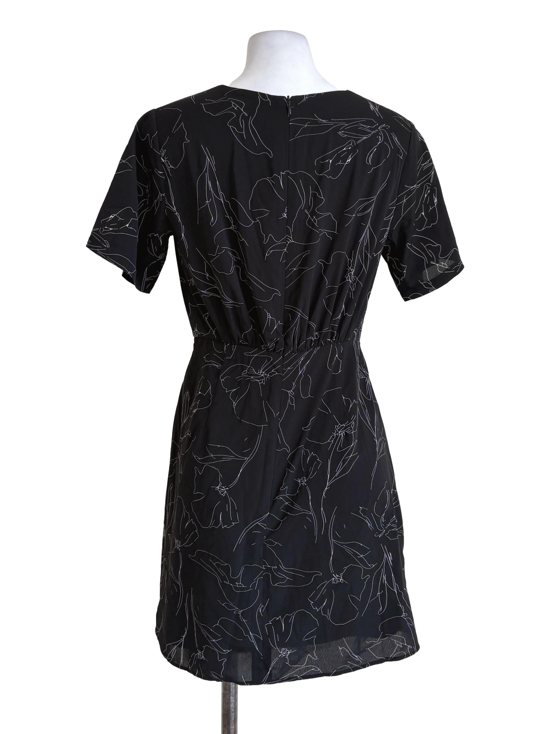 Black Floral Wrap Rompers TCL