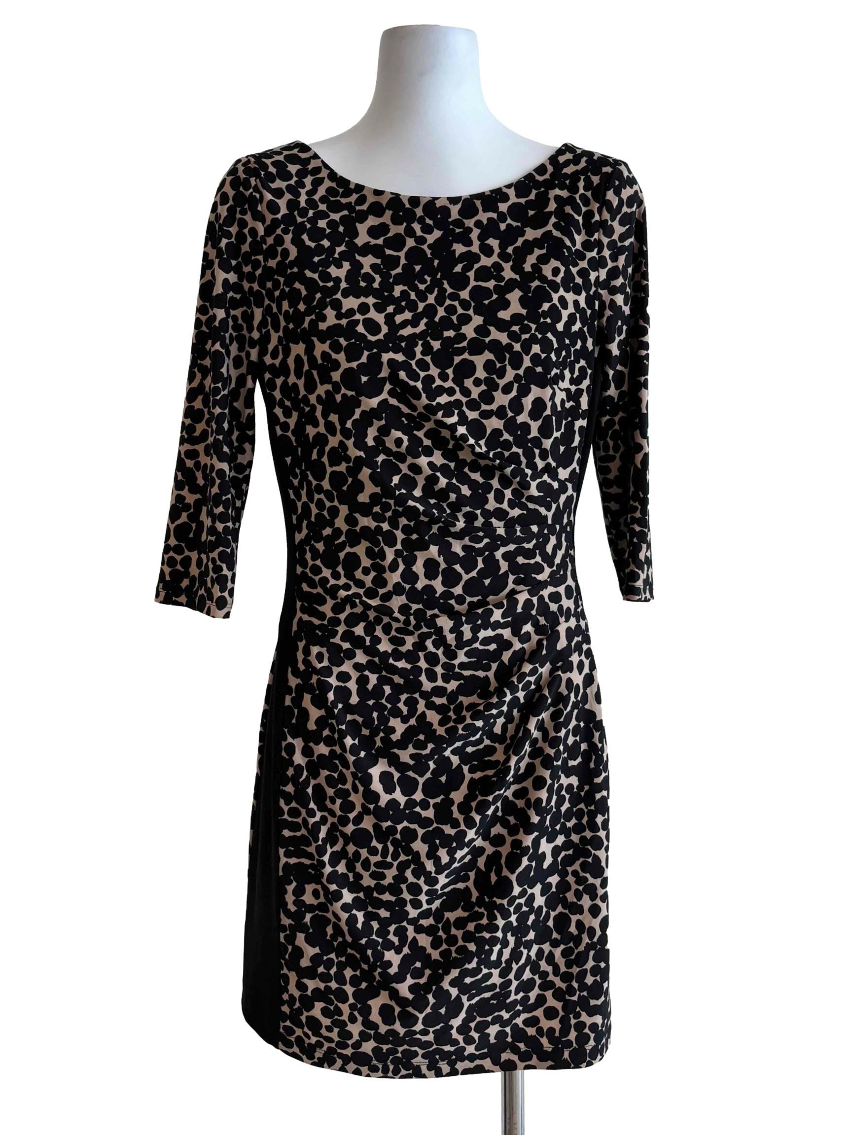 Champagne Cheetah Print Bodycon Dress