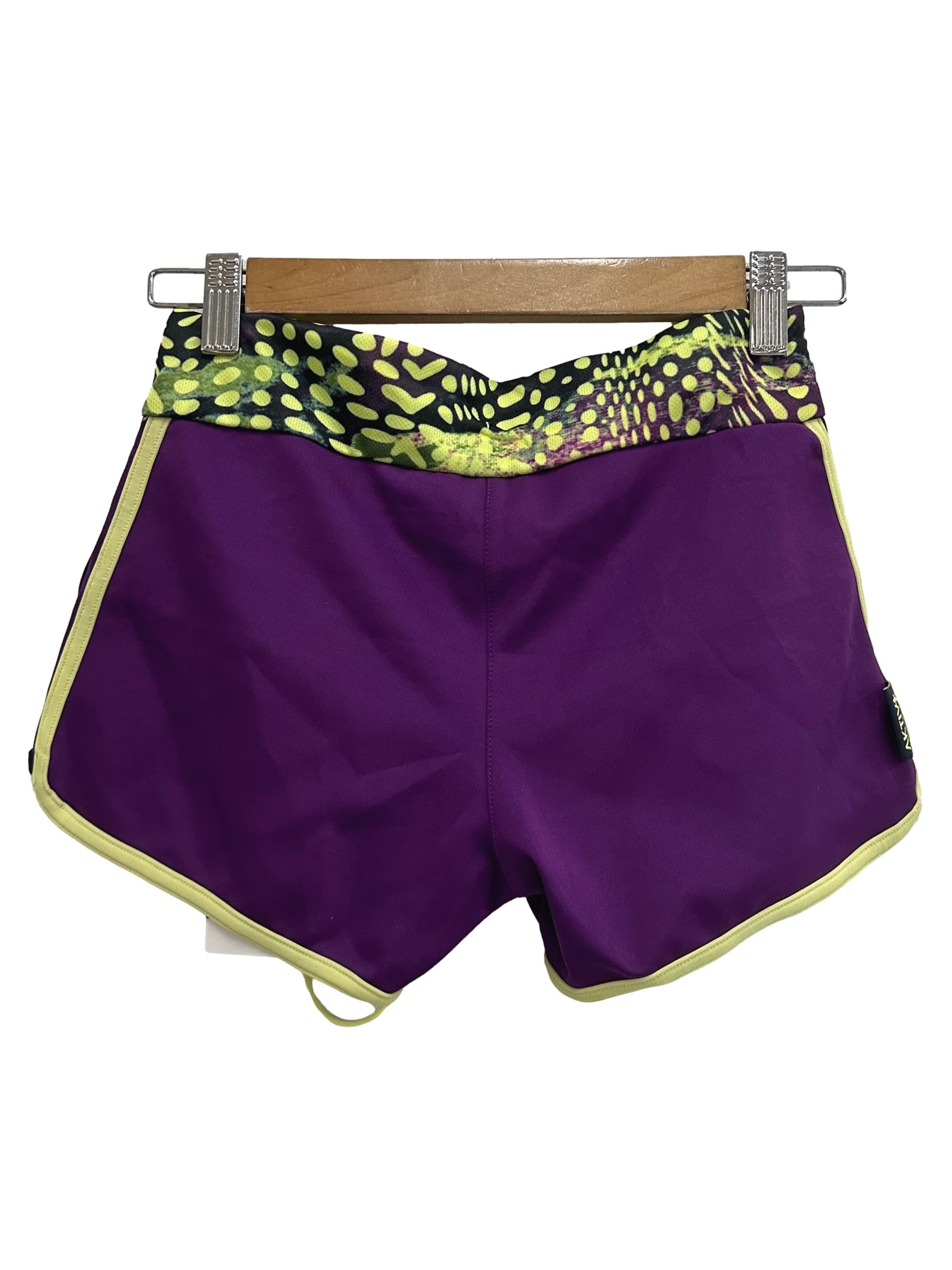 Purple Printed Shorts