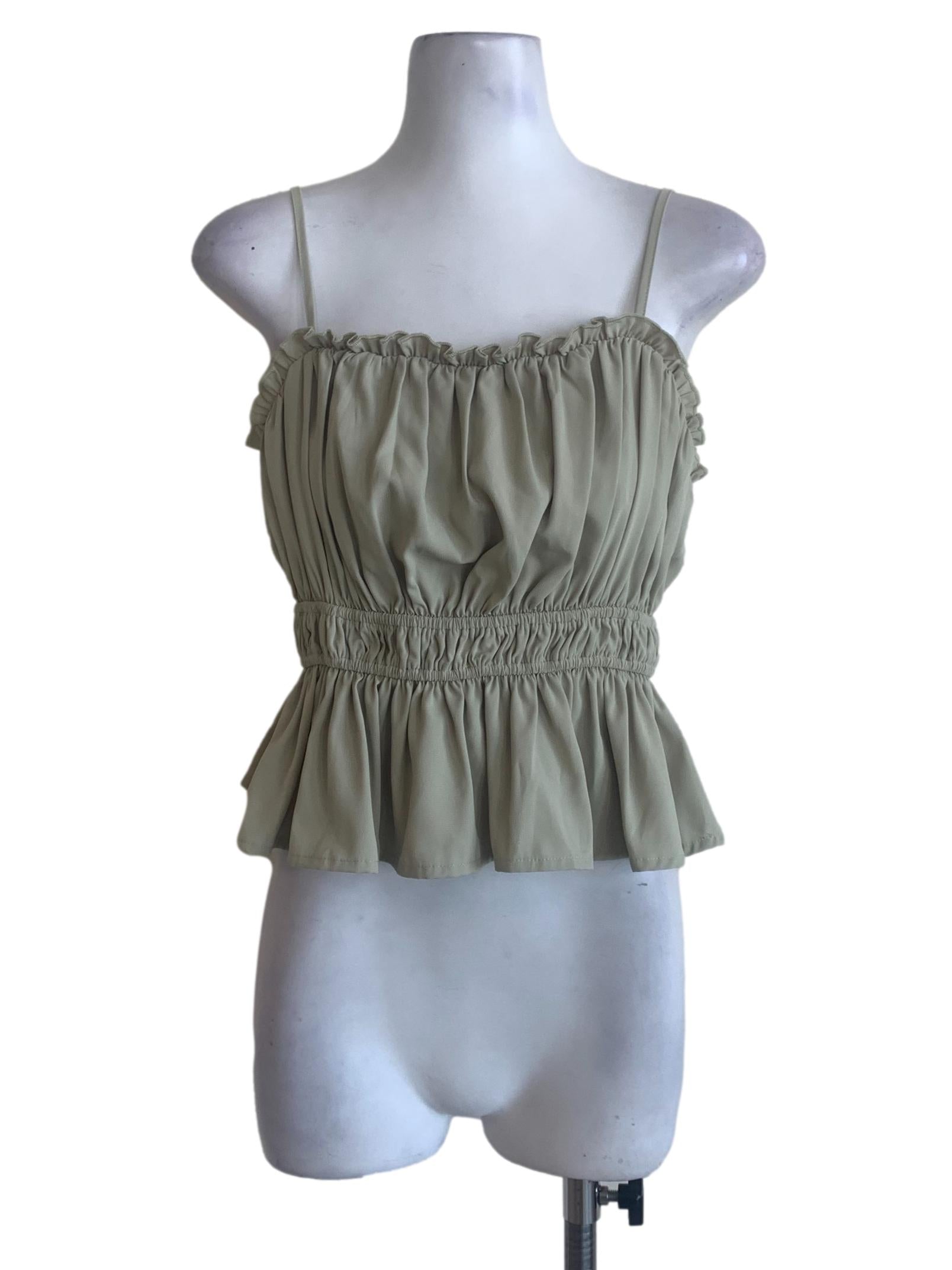 Sage Green Spaghetti Strap Top