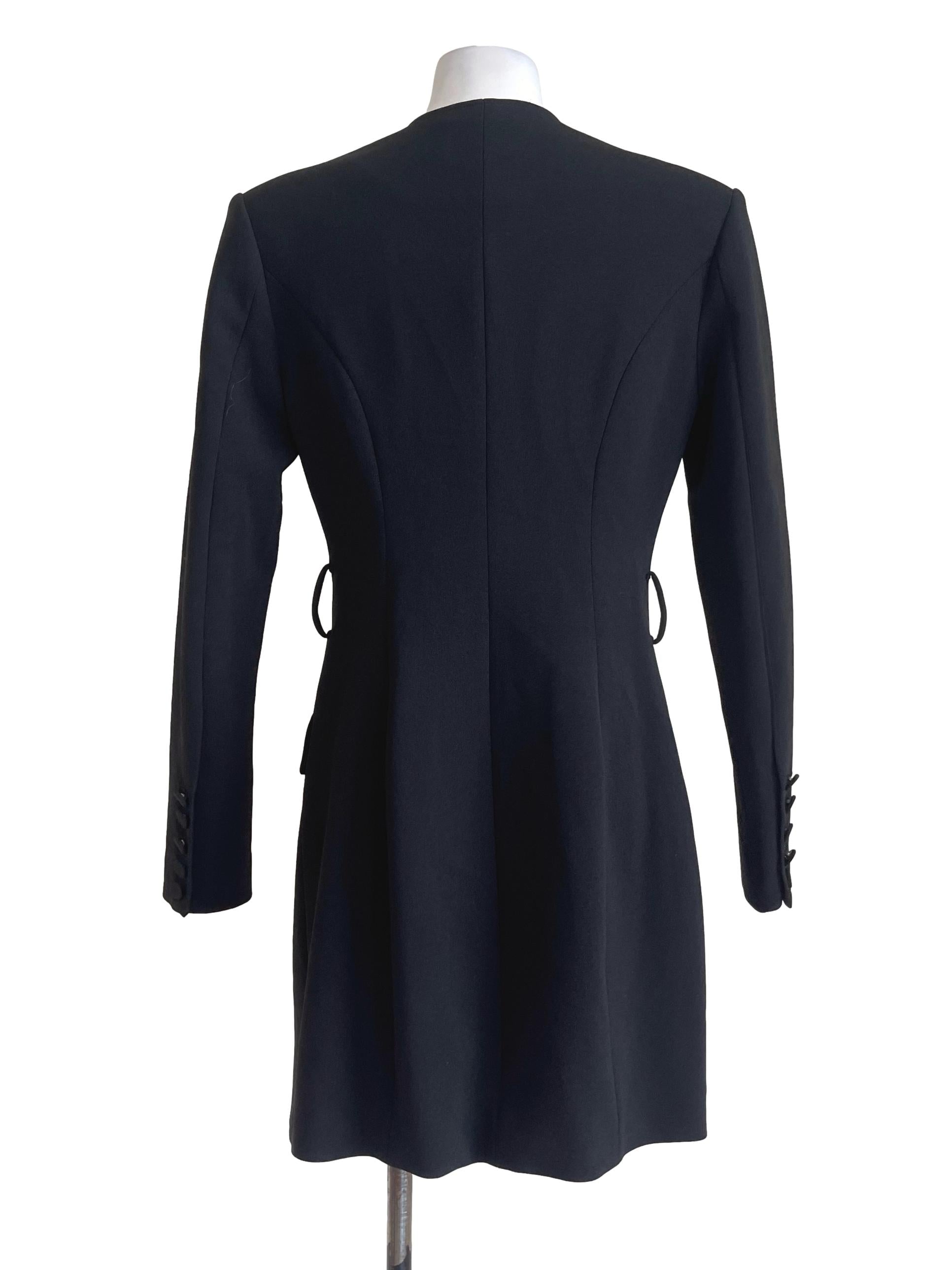 Black Fancy Blazer Suit Dress