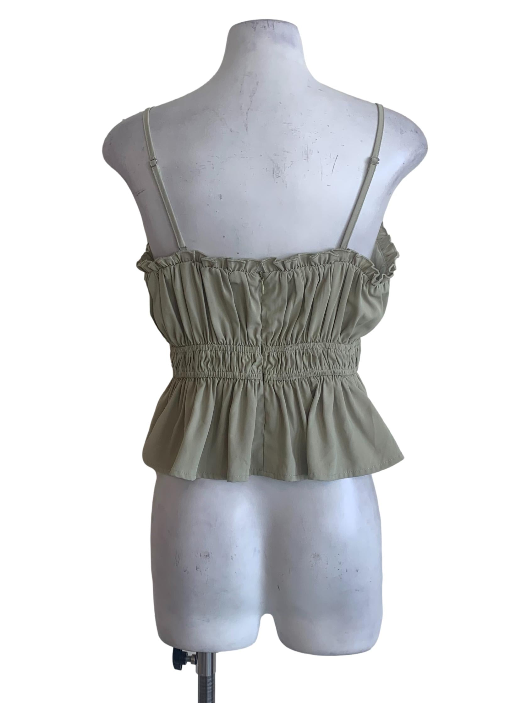 Sage Green Spaghetti Strap Top