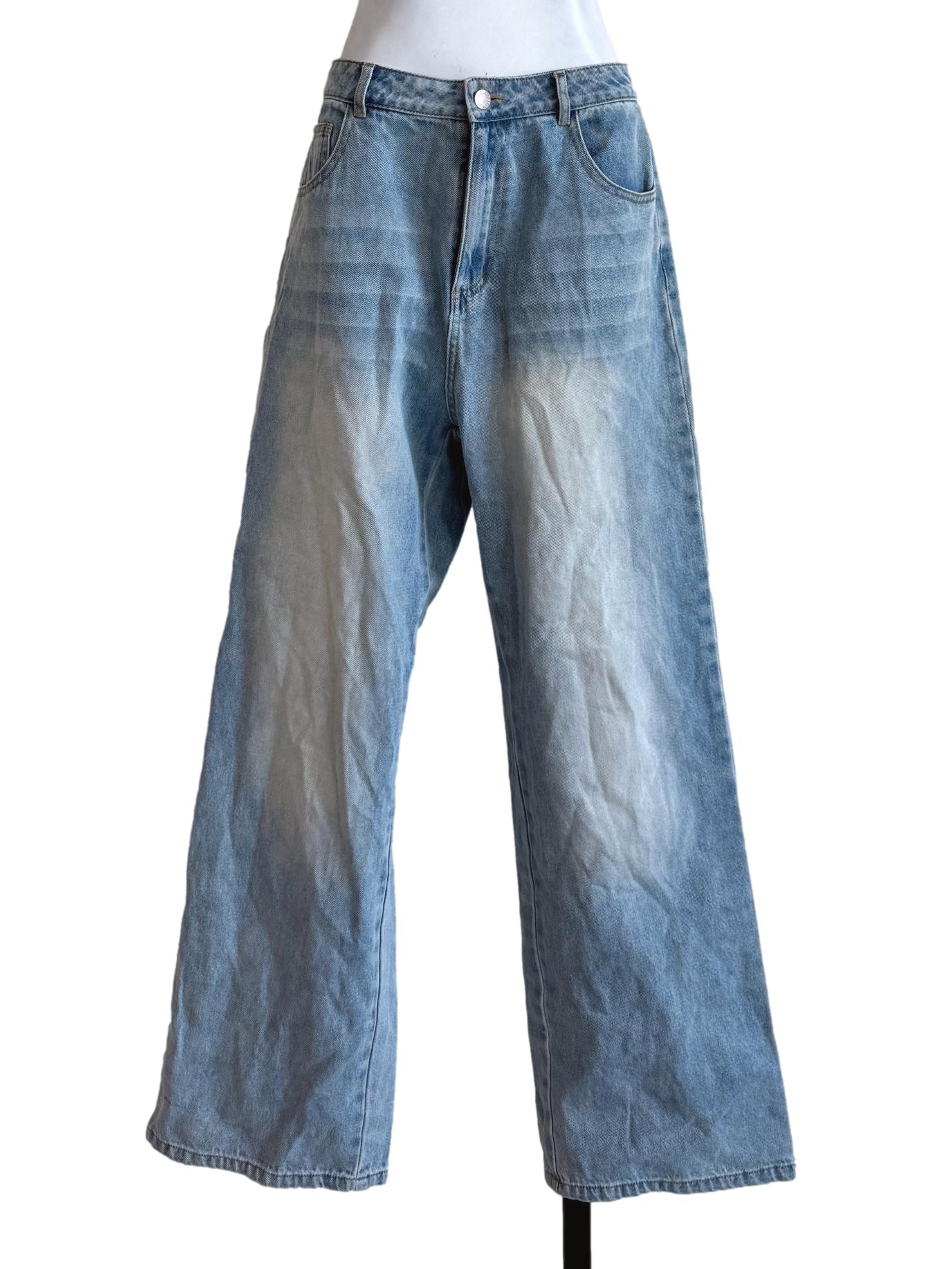 Wash Denim Boyfriend Jeans